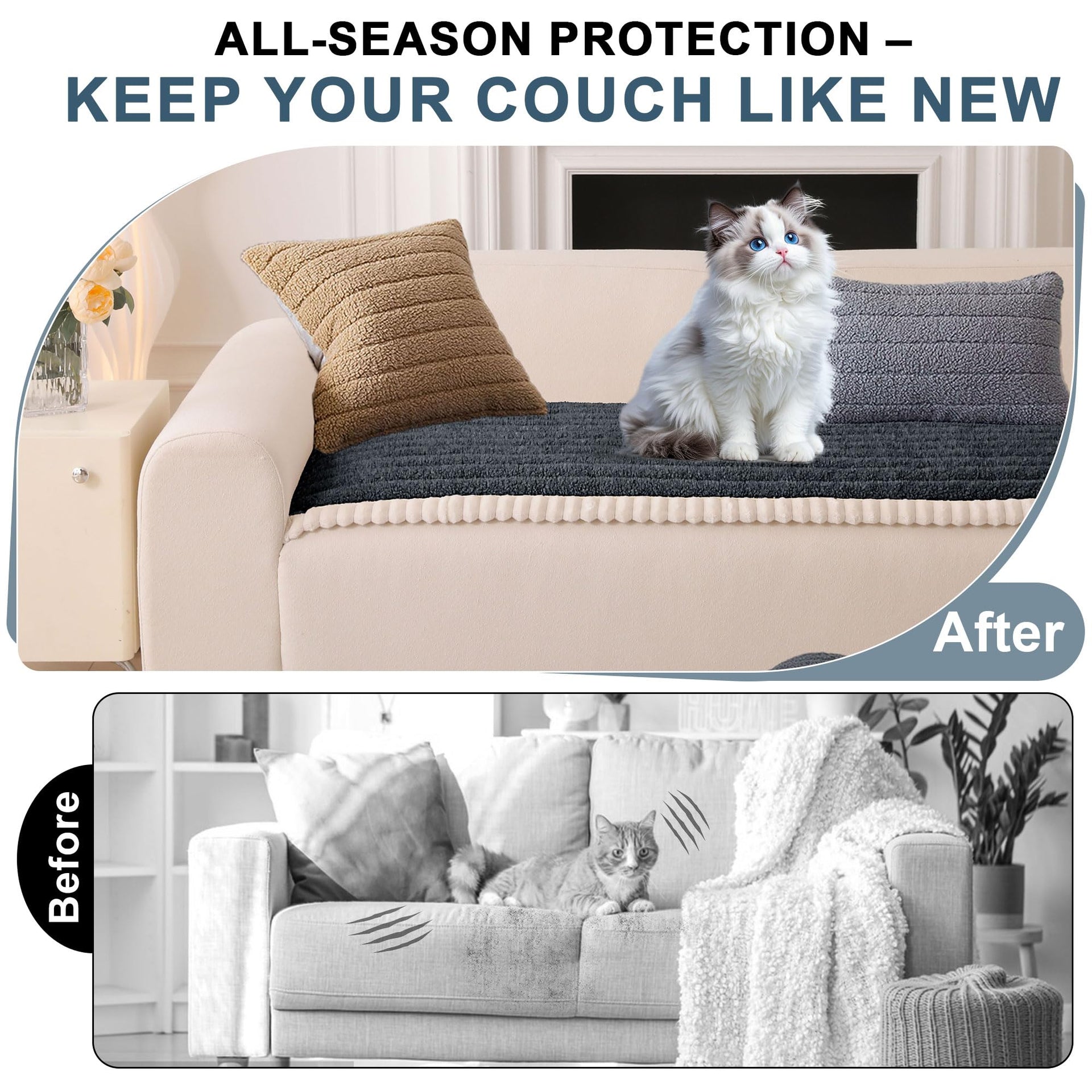 Couch Cover for Dogs Washable (3 Count)