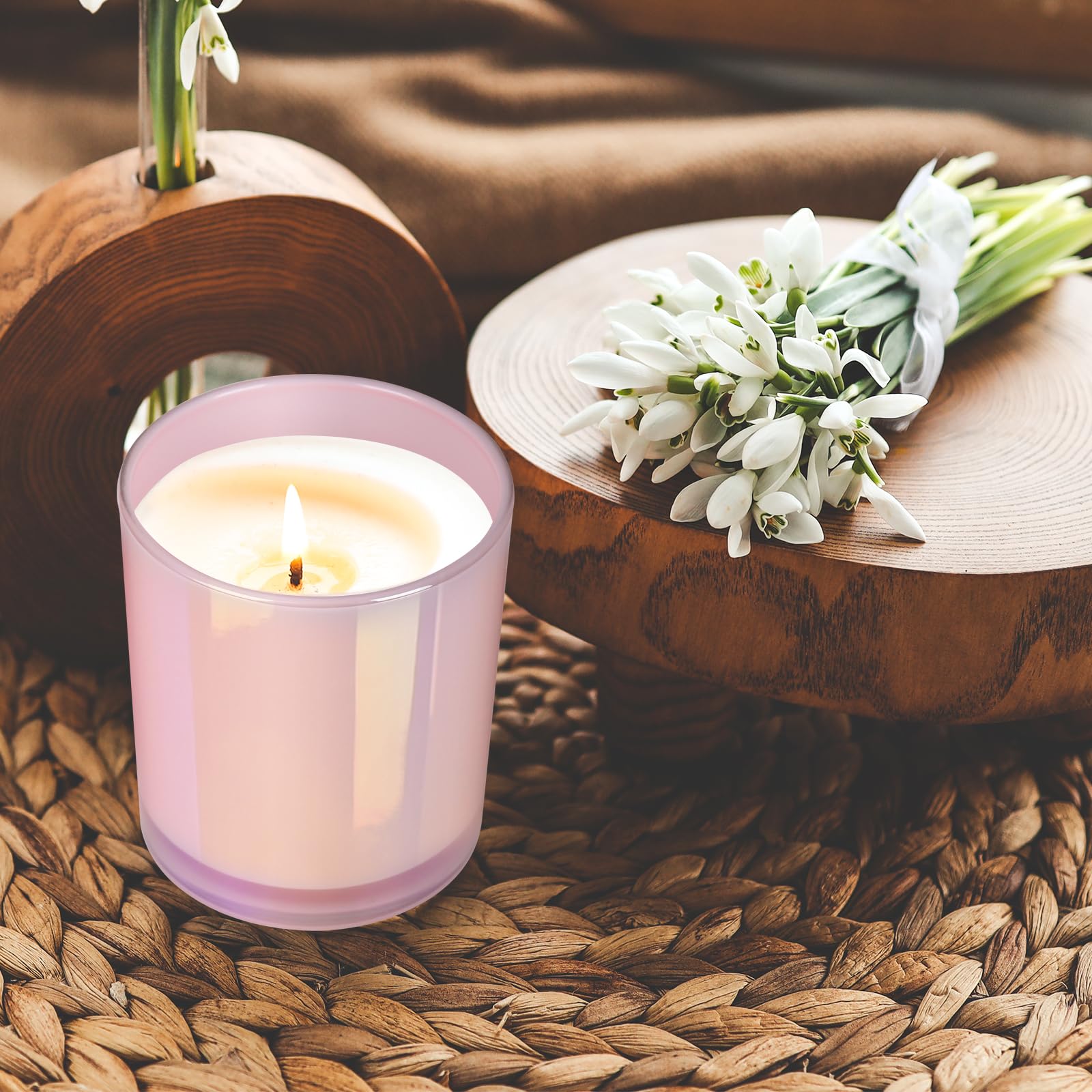 Thick Candle Jars for Making Candles 12 Pcs (12 Count)