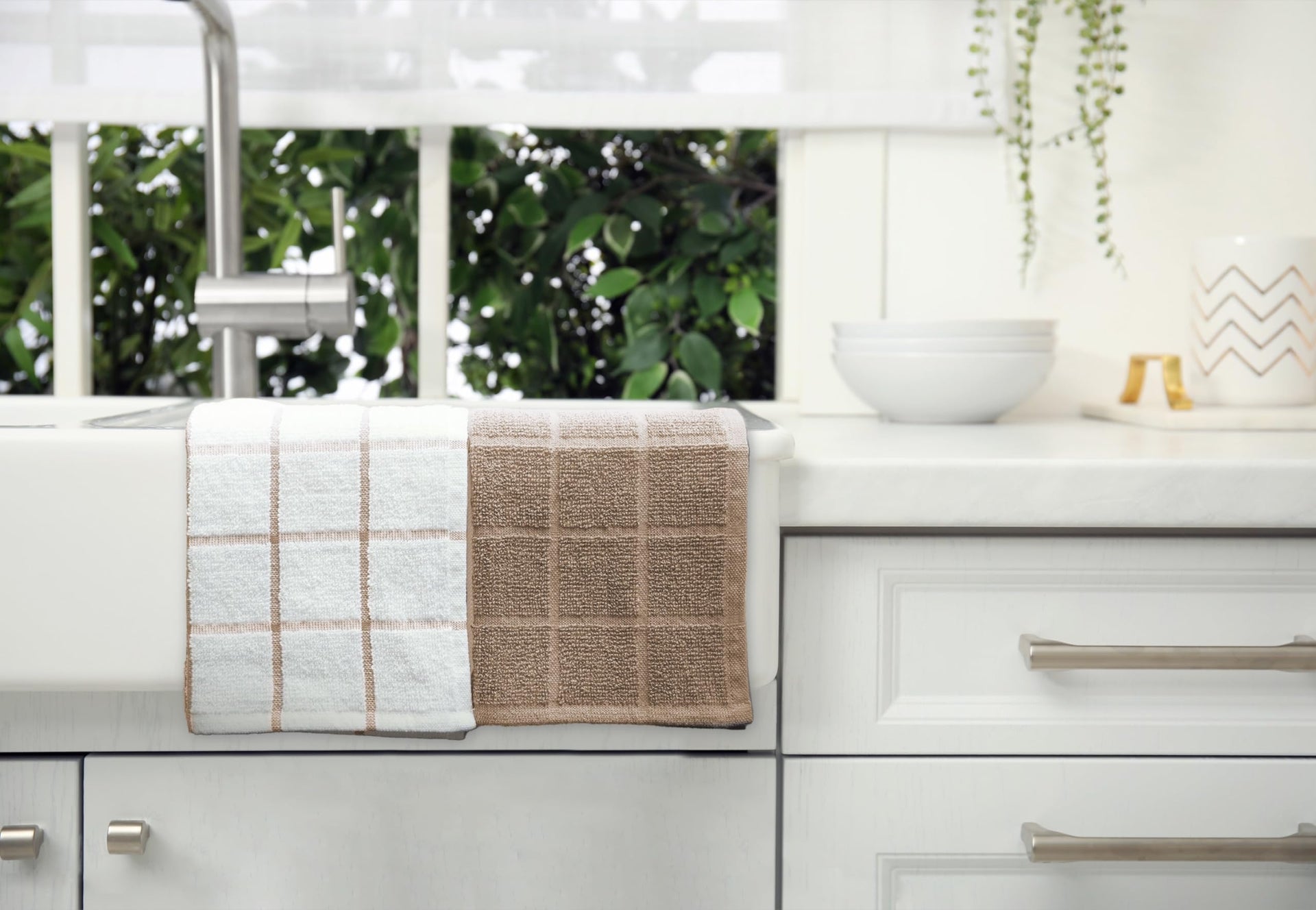 100% Cotton Terry Dish Cloth & Dish Towel (6 Count)