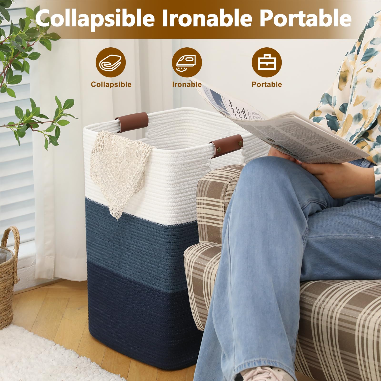 Laundry Hamper 96L Extra Large Laundry Basket