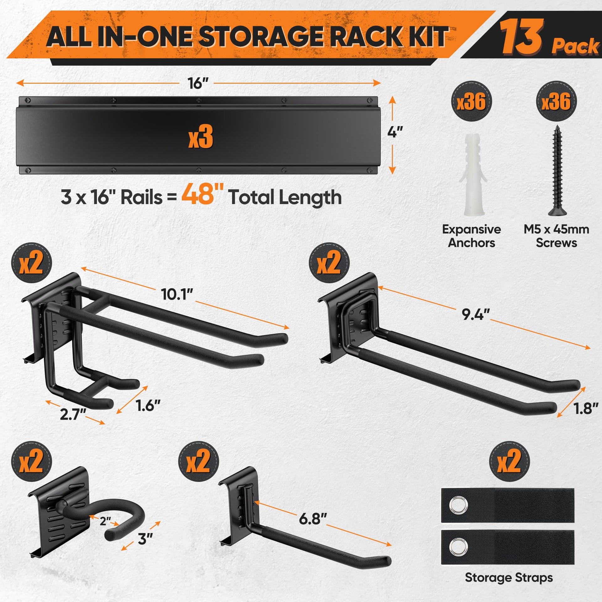 Garden Tool Organizer Wall Mount
