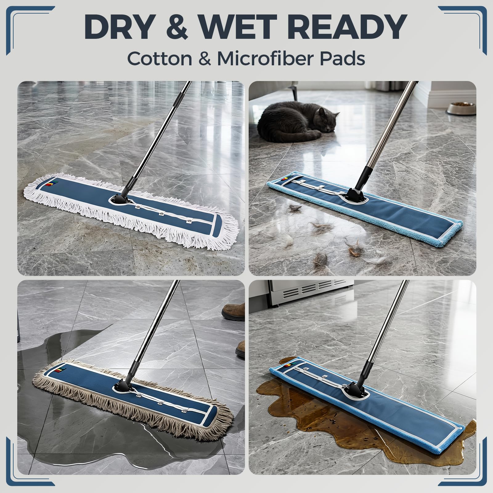 42" Commercial Dust Mop for Floor Cleaning