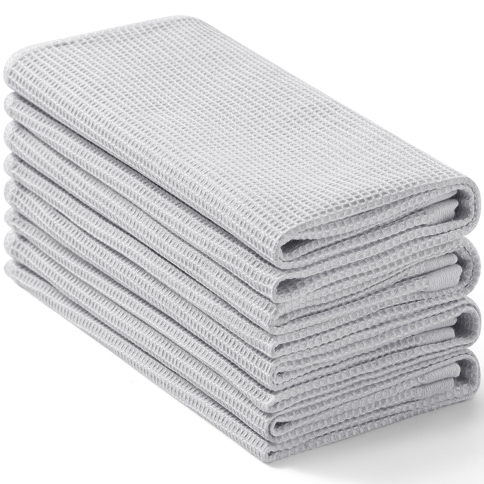 100% Cotton Waffle Weave Kitchen Towels (4 Count)