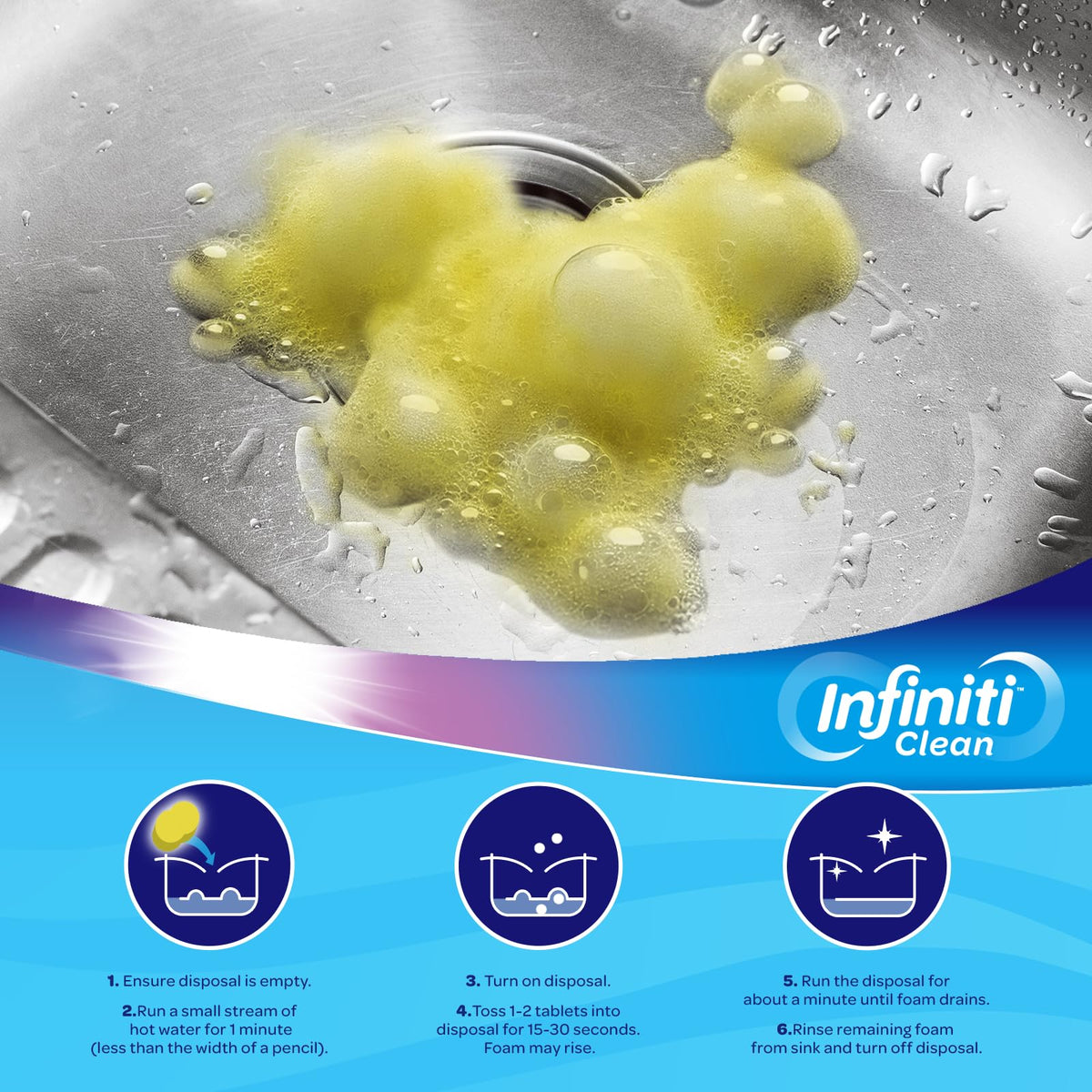 Garbage Disposal Cleaner and Deodorizer Tablets (24 Count)
