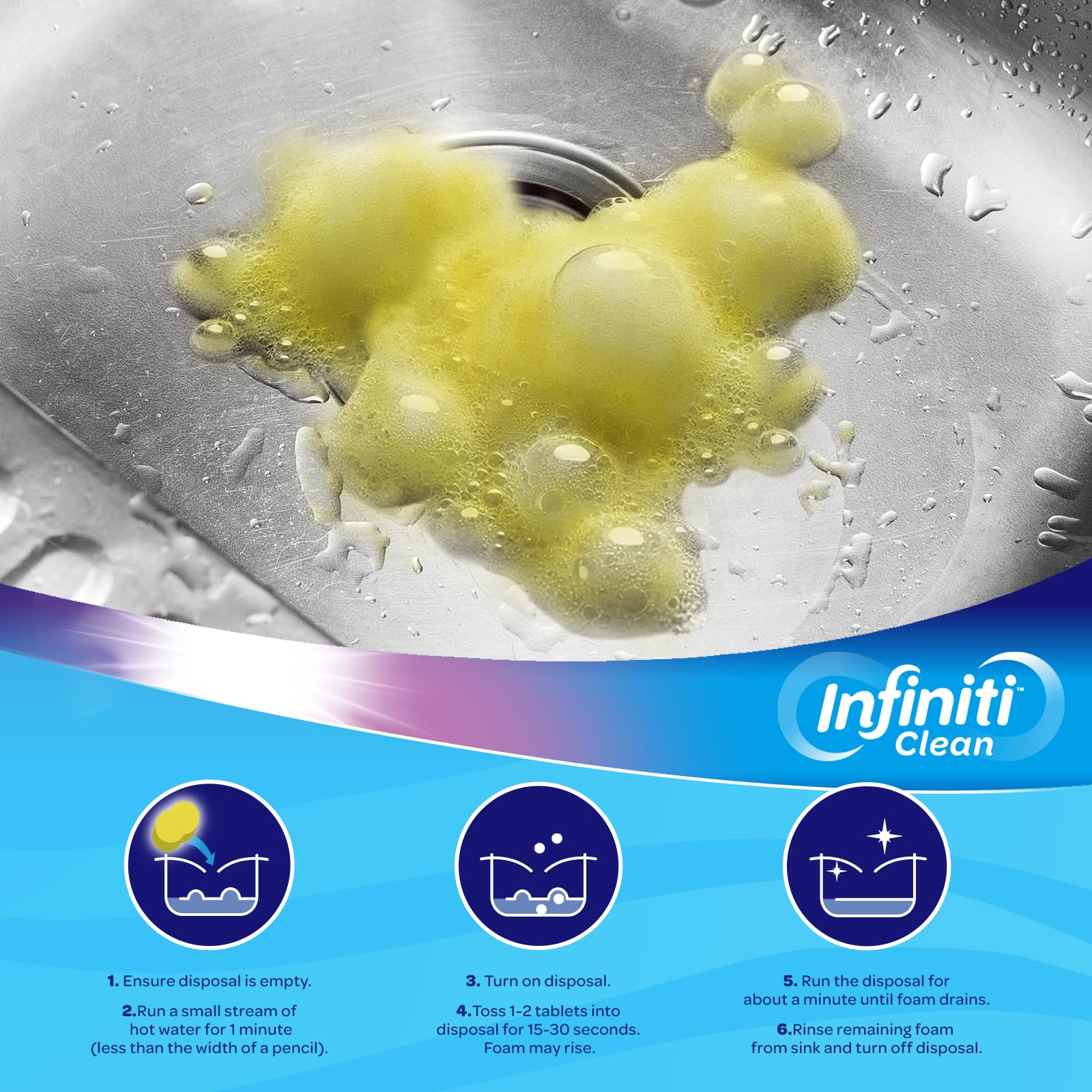 Garbage Disposal Cleaner and Deodorizer Tablets (12 Count)