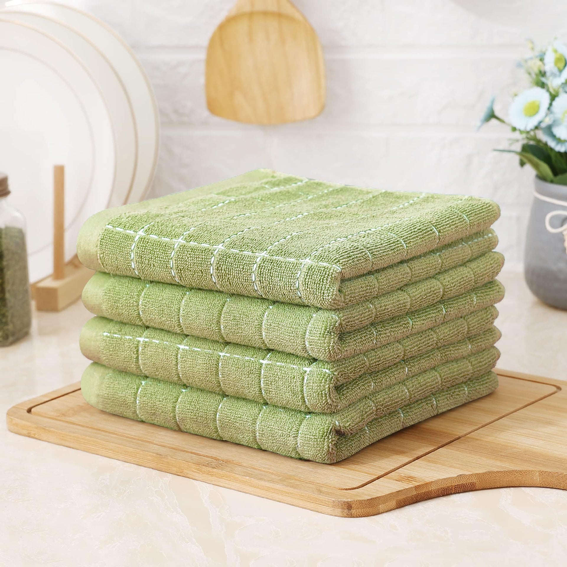 100% Cotton Terry Kitchen Towels (6 Count)