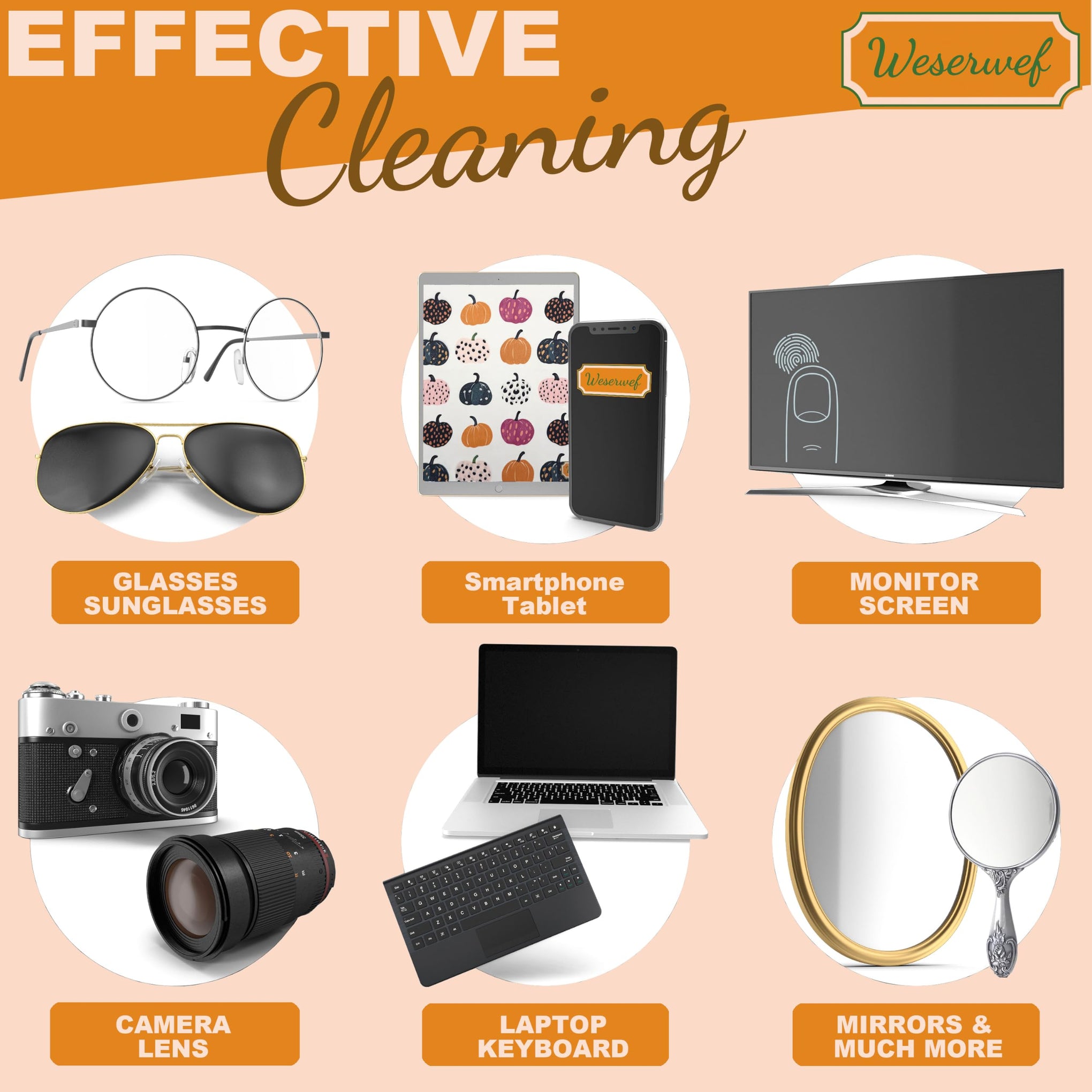 Design Microfiber Glasses Cleaning Cloth