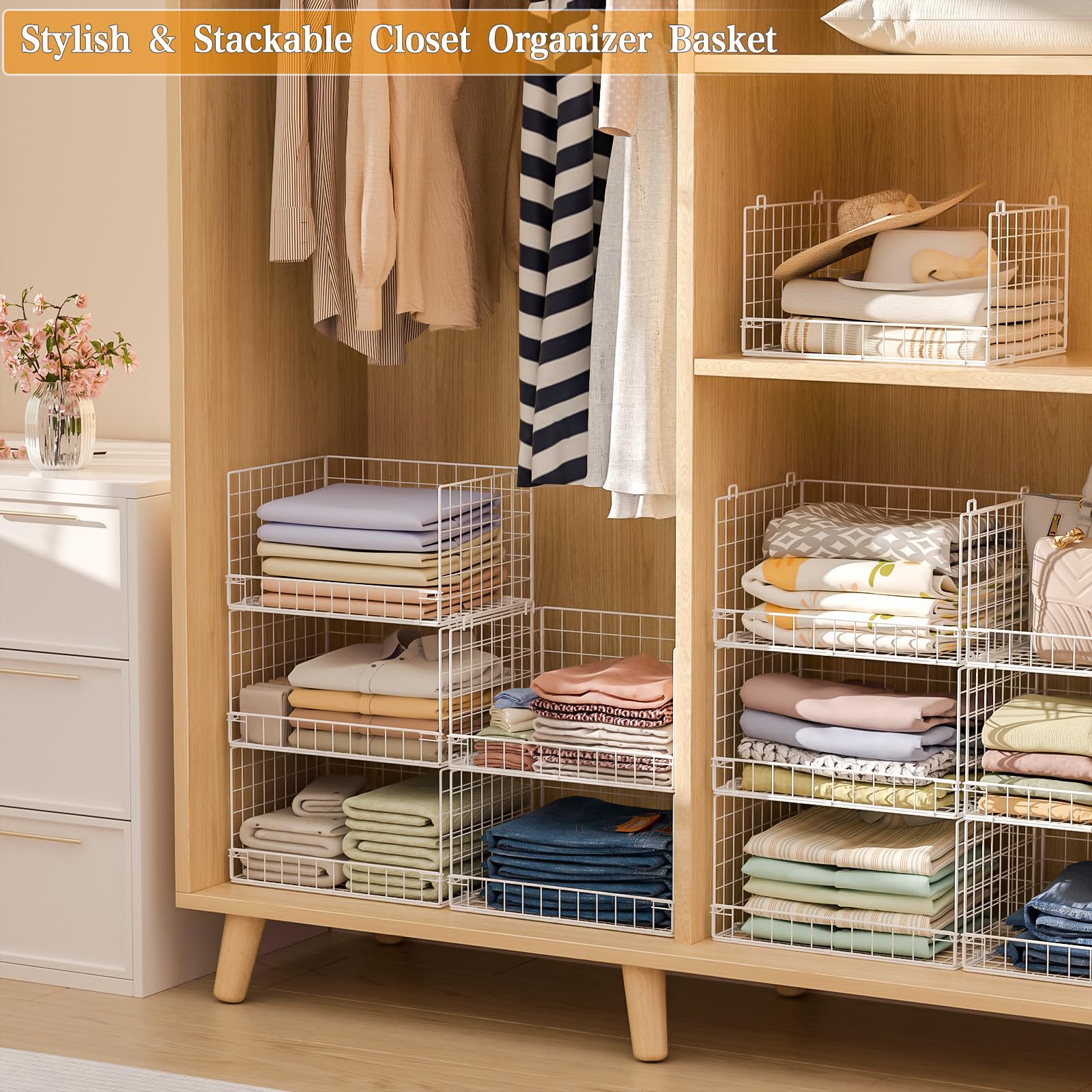 Closet Organizers and Storage Basket