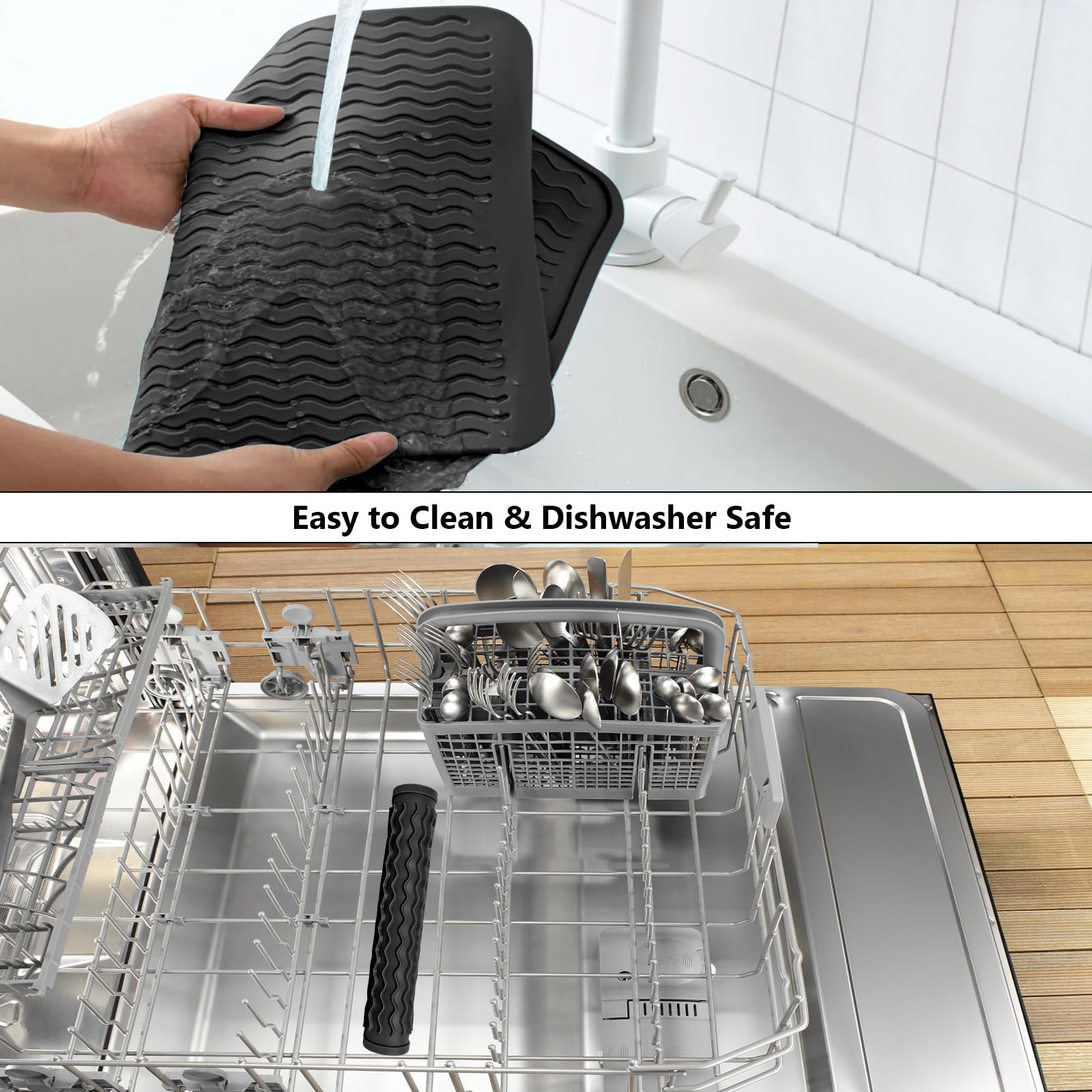Silicone Dish Drying Mat for Kitchen Counter