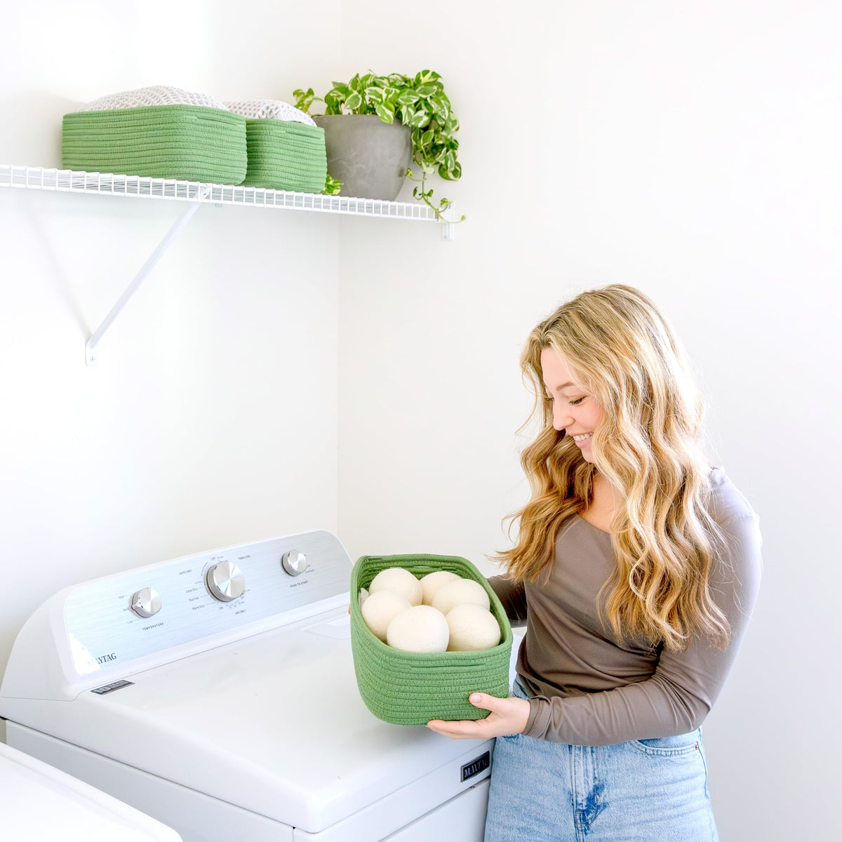 11.8"x8"x4.5” Rectangle Storage Baskets for Shelves 3 Pack (3 Count)