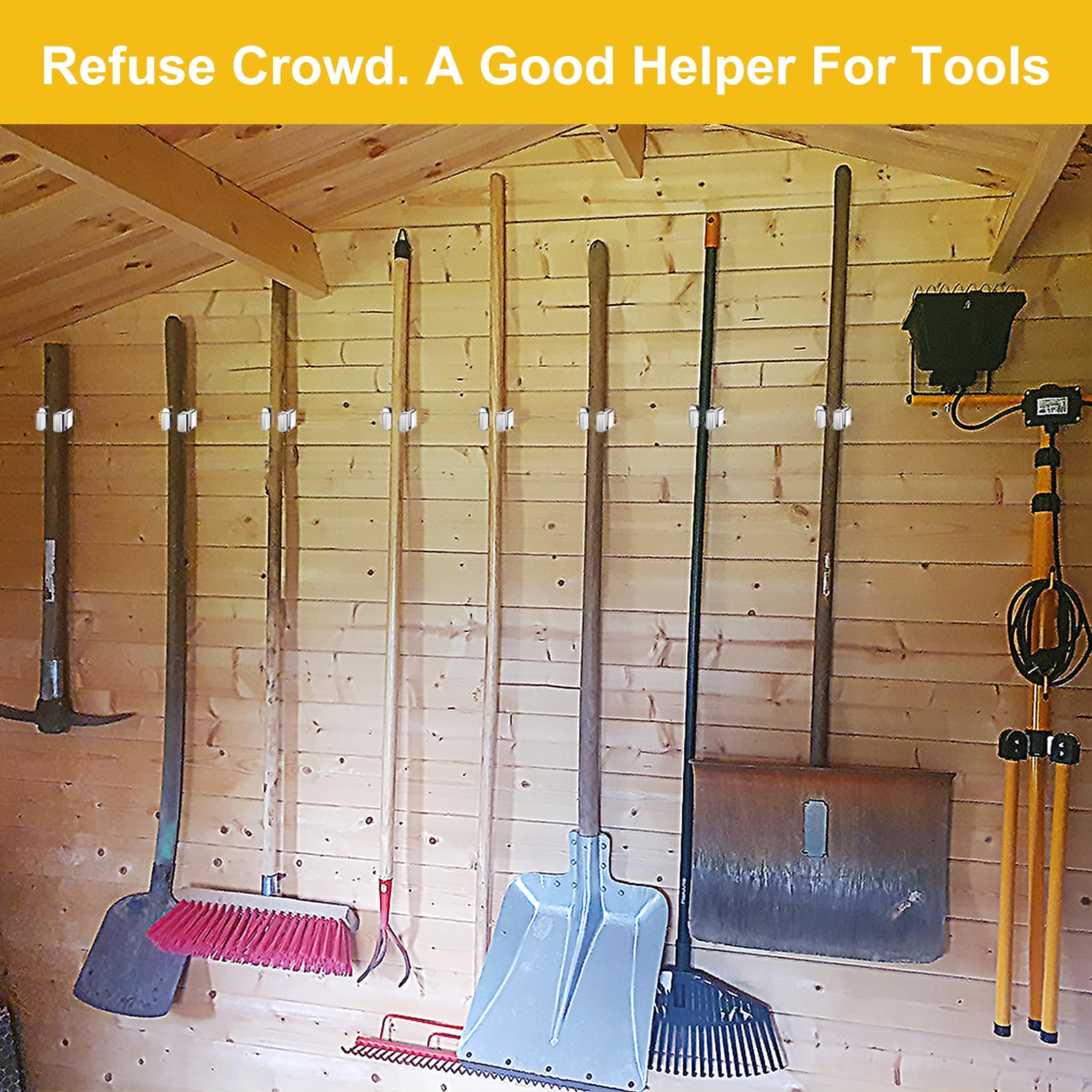10 Pack Broom Holder Wall Mount