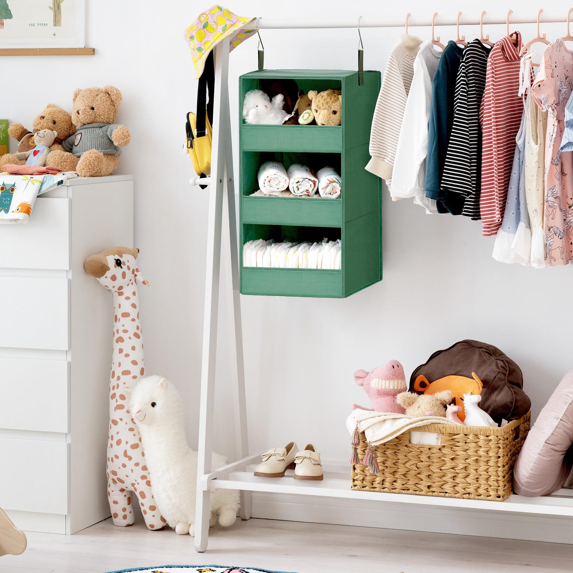 3 Shelf Hanging Closet Organizer