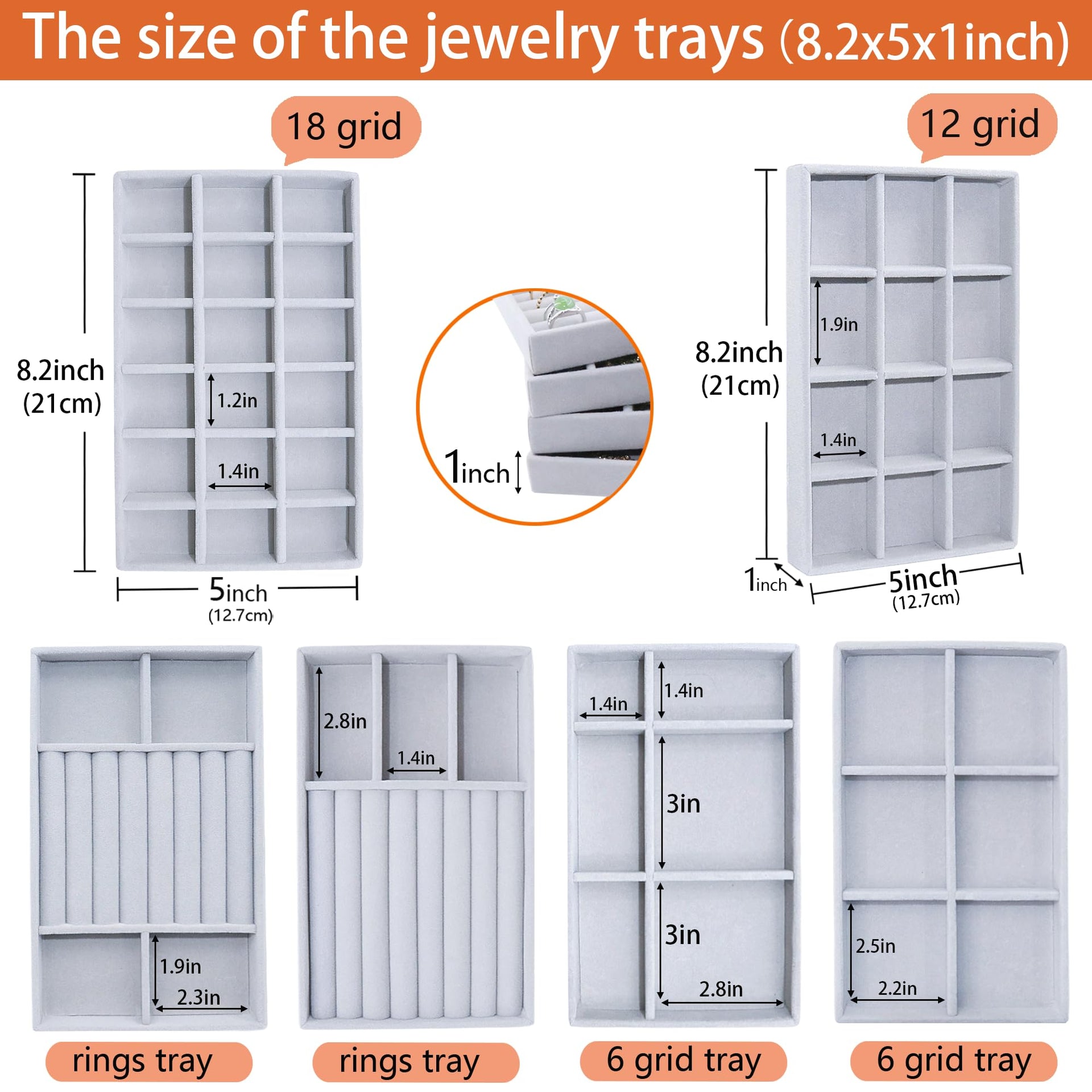 Jewelry Storage 8PACK (8 Count)