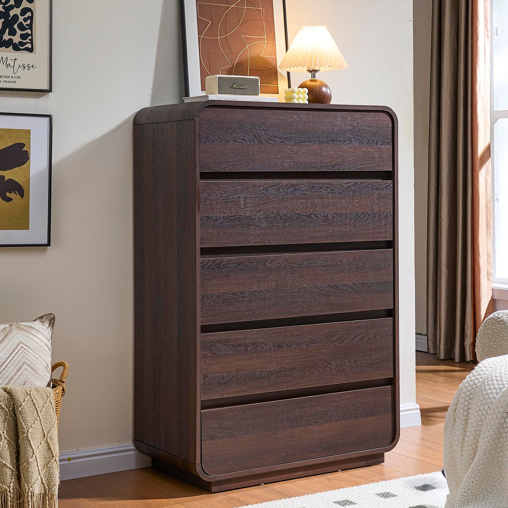 Walnut Dresser for Bedroom
