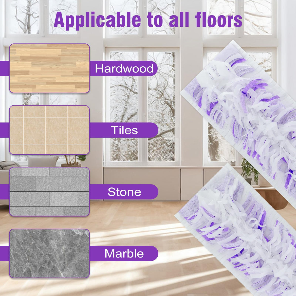 20 Pack Power Mop Refill Pads for Swiffer Power Mop (20 Count)