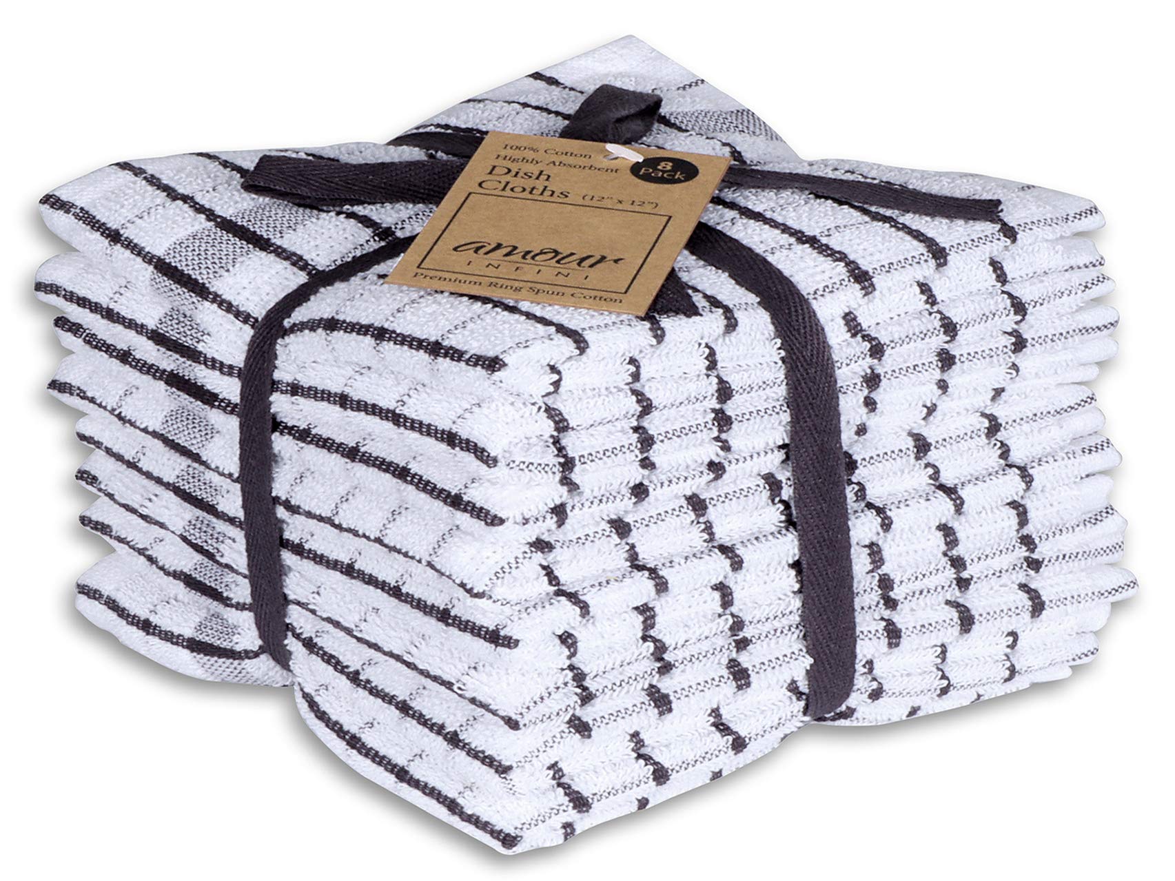 Kitchen Dish Cloths Set of 8 (8 Count)