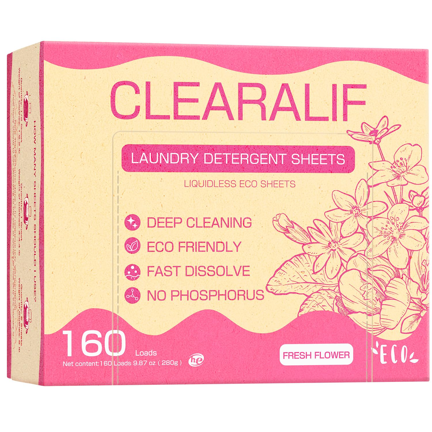 Laundry Detergent Sheets Up to 160 Loads (160 Count)