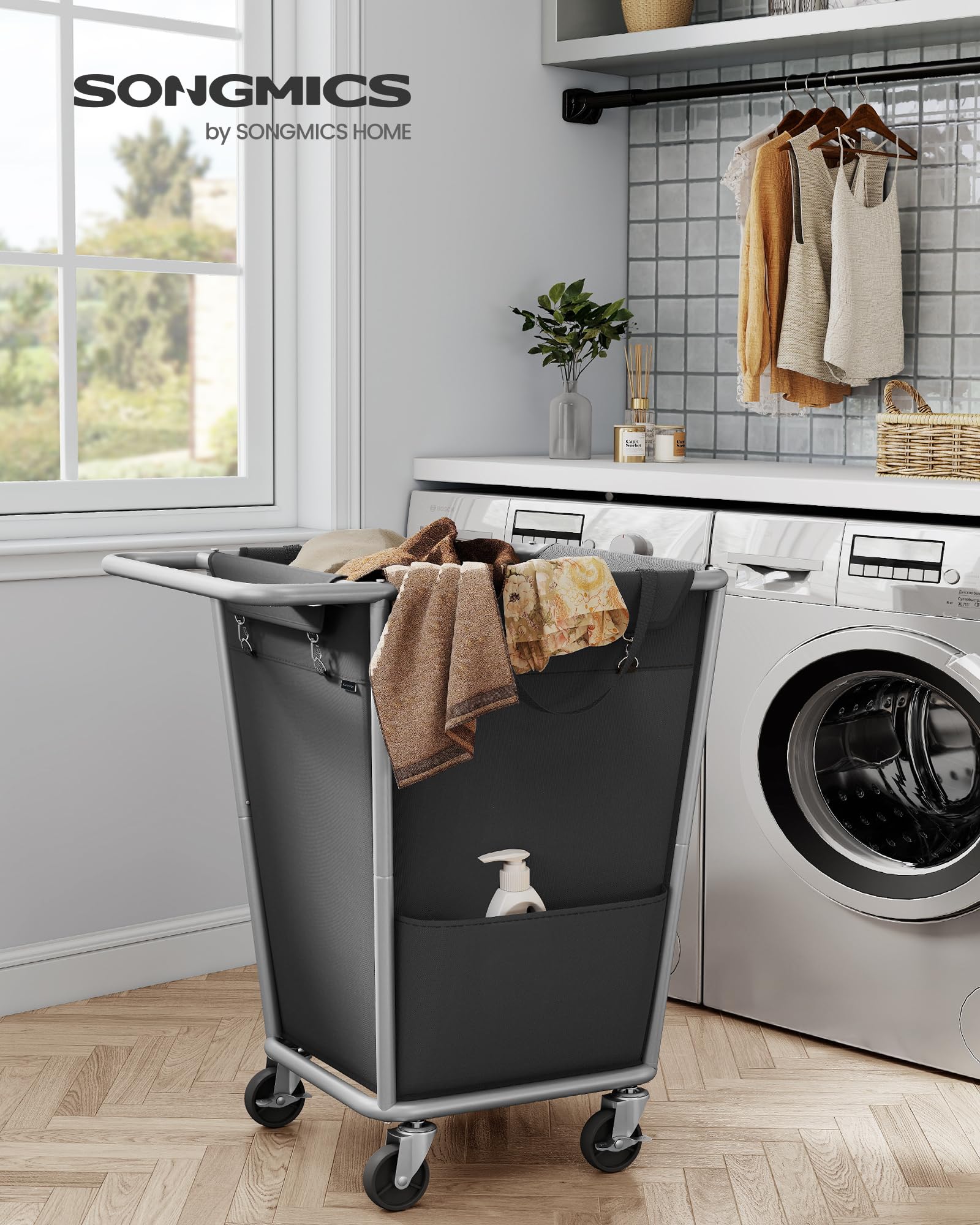 Laundry Basket with Wheels - ModHome Supplies
