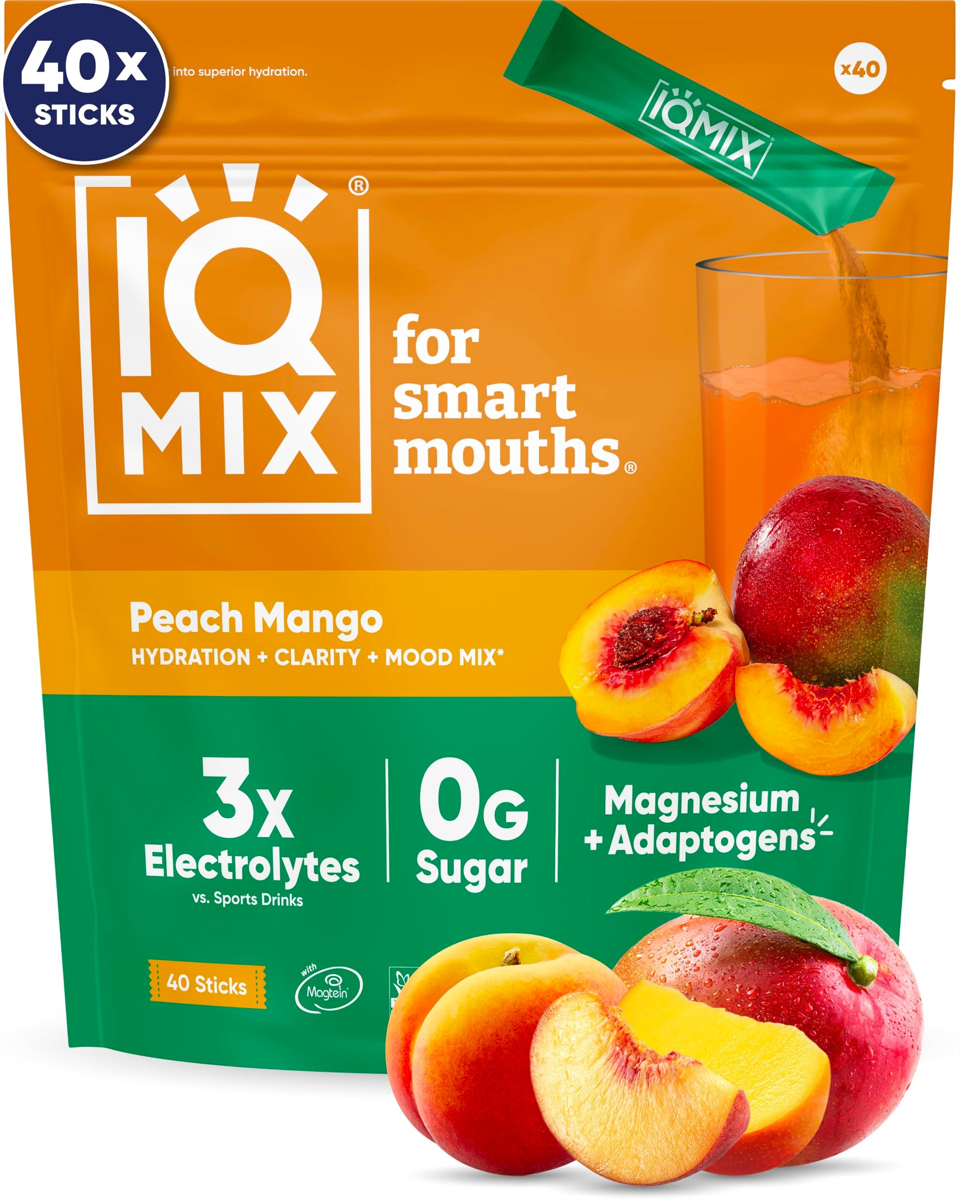IQMIX Hydration Electrolytes Powder Packets (40 Count)