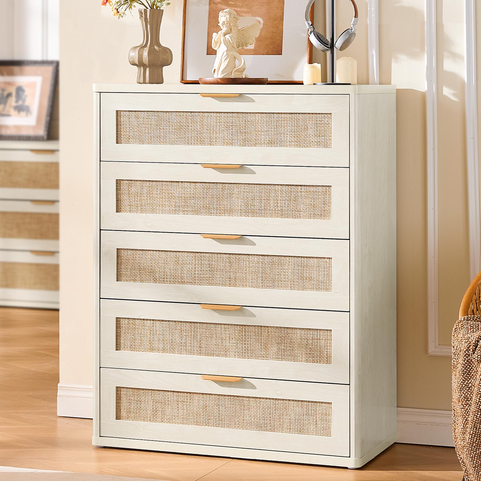 Rattan Dresser for Bedroom Set 2