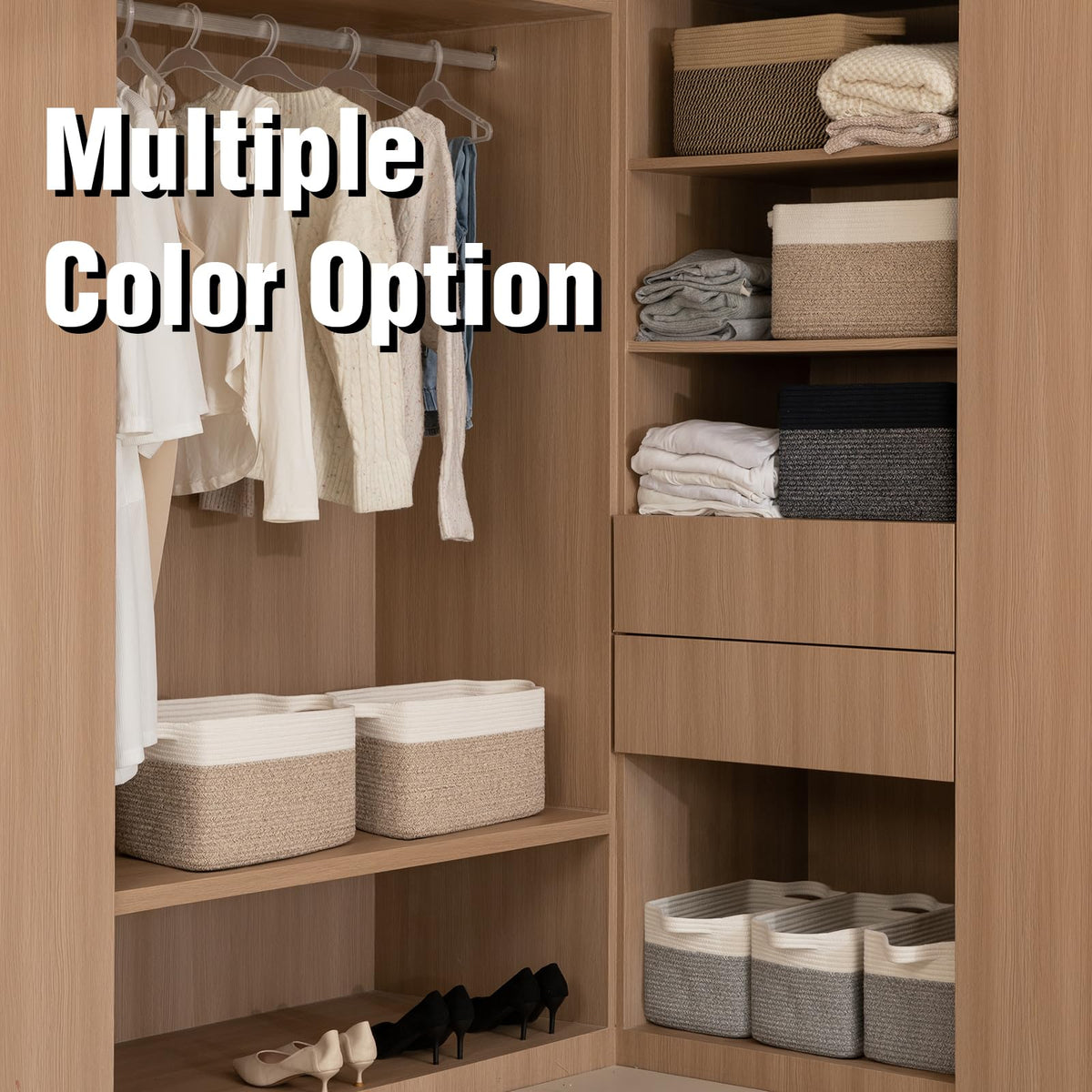 3 Pack Storage Basket for Organizing