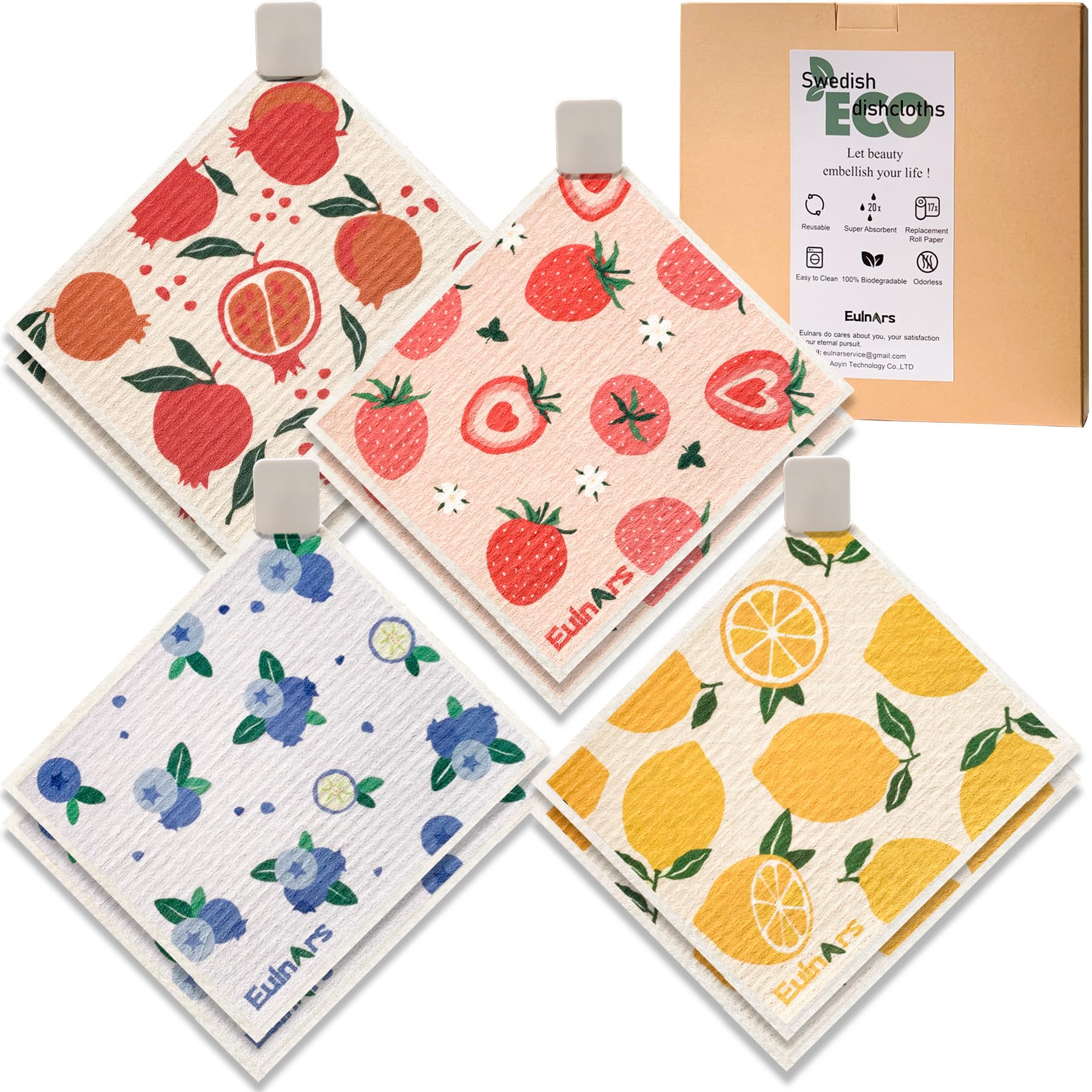 Swedish Dishcloths for Kitchen (8 Count)