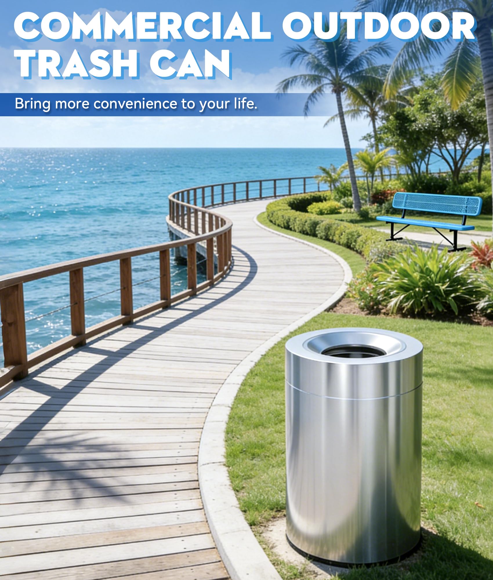 Outdoor Trash Can Commercial
