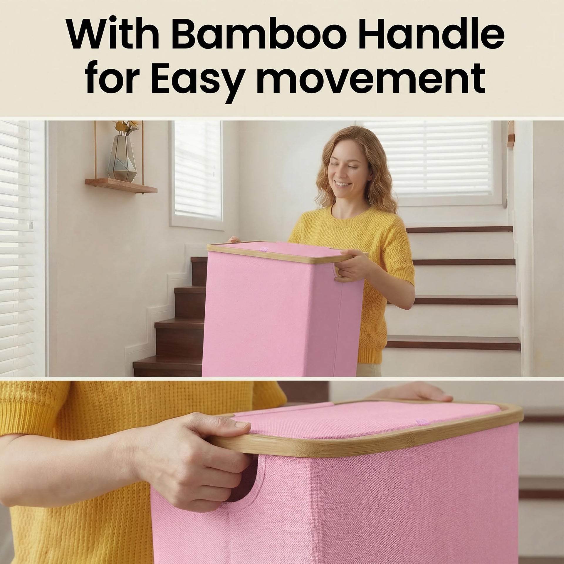 Slim Laundry Basket with Lid