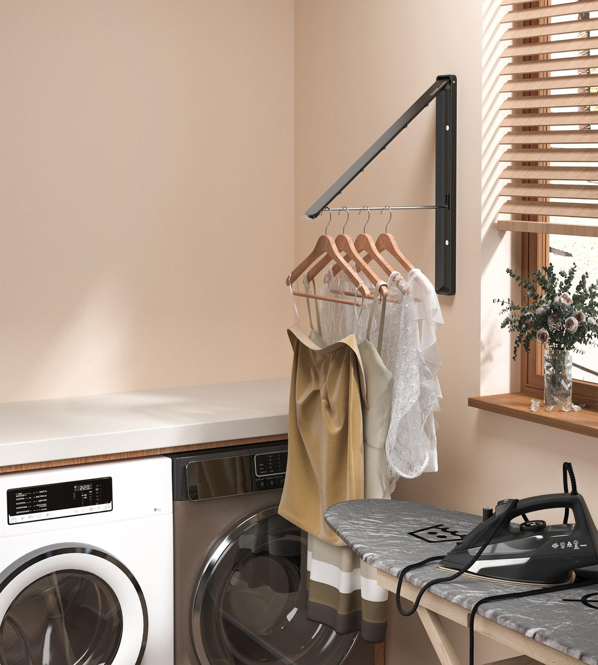 Clothes Drying Rack with Rod (2 Count)