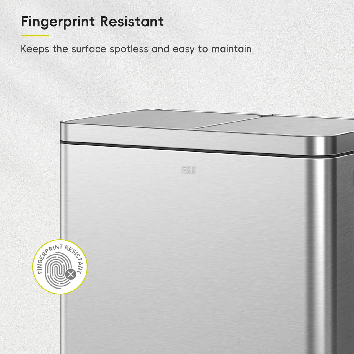 Edison Dual Trash Can for Recycling and Trash