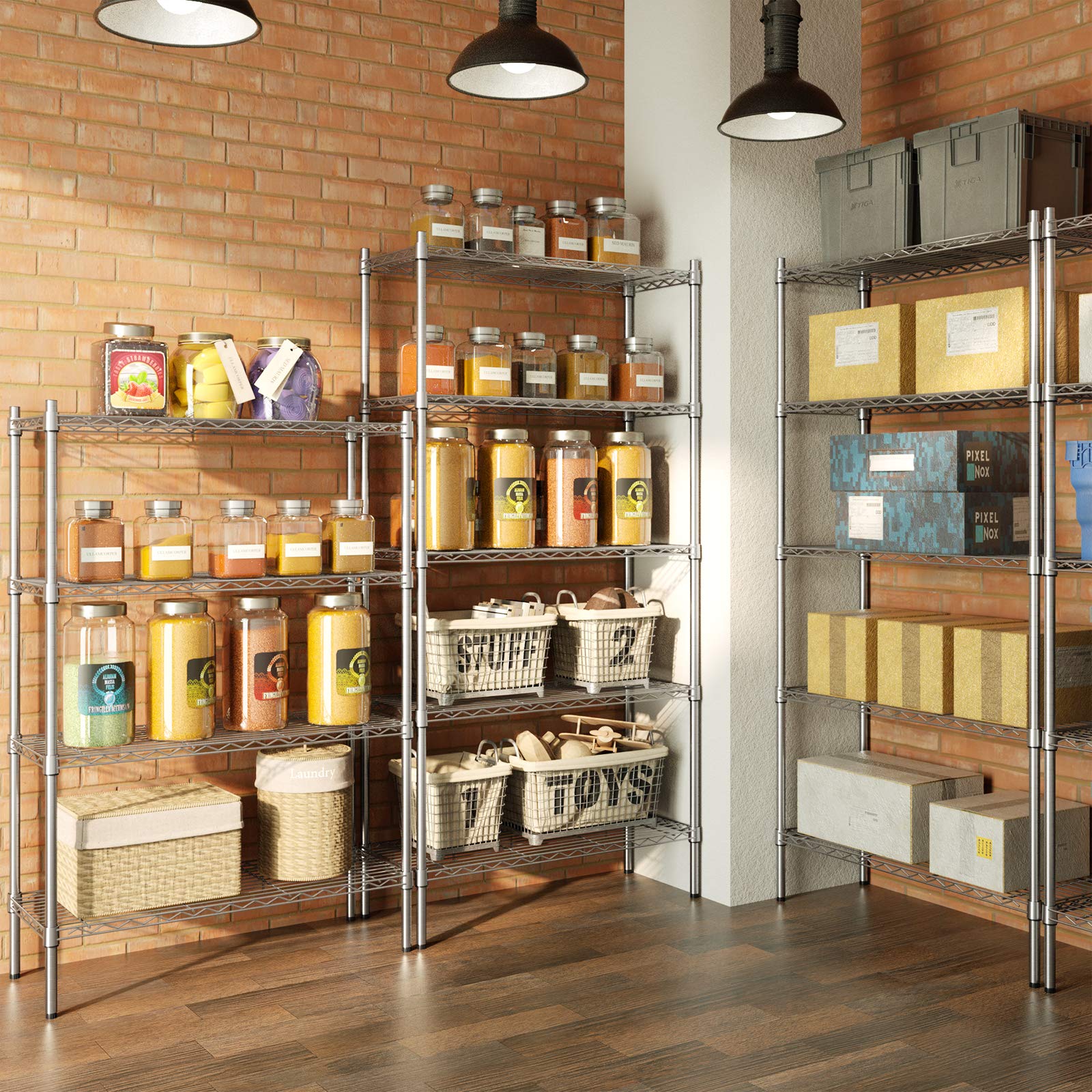 5 Tier Heavy Duty Wire Shelving