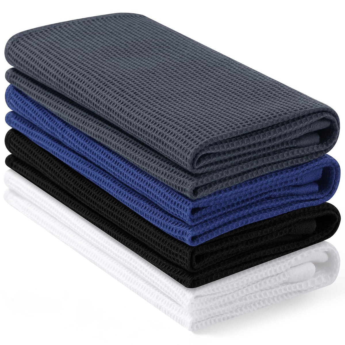 100% Cotton Waffle Weave Kitchen Towels (4 Count)
