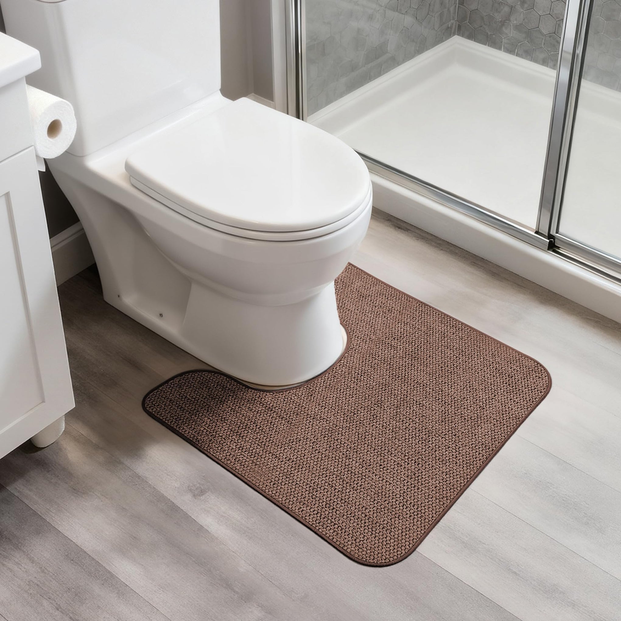 Toilet Rugs U Shaped Bathroom Rug (3 Sq Ft)