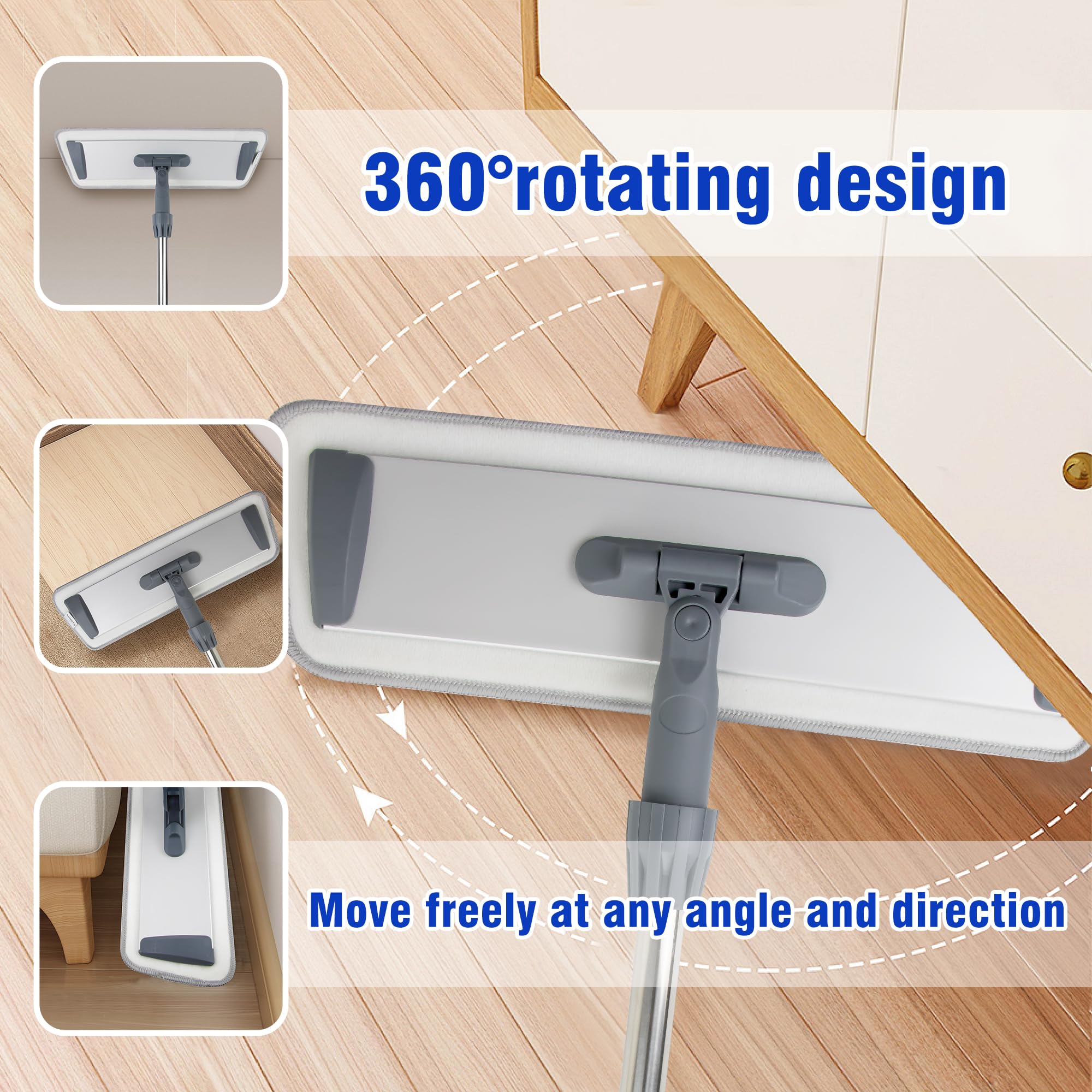 60IN Microfiber Flat Mop