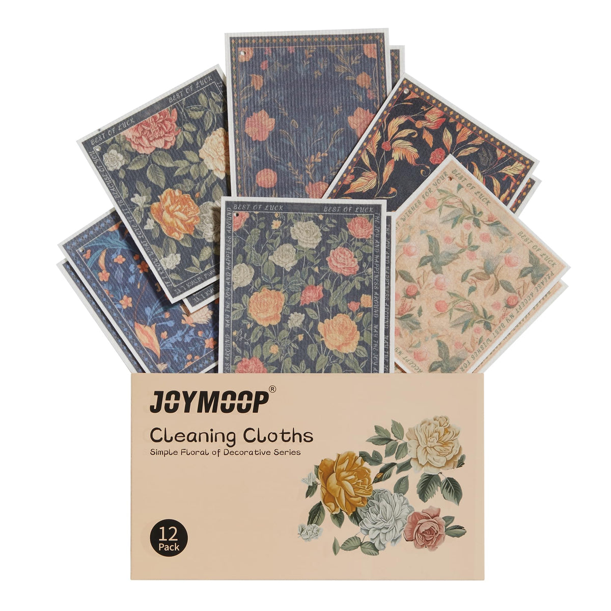 12 Pack Decorate Cleaning Cloth (12 Count)