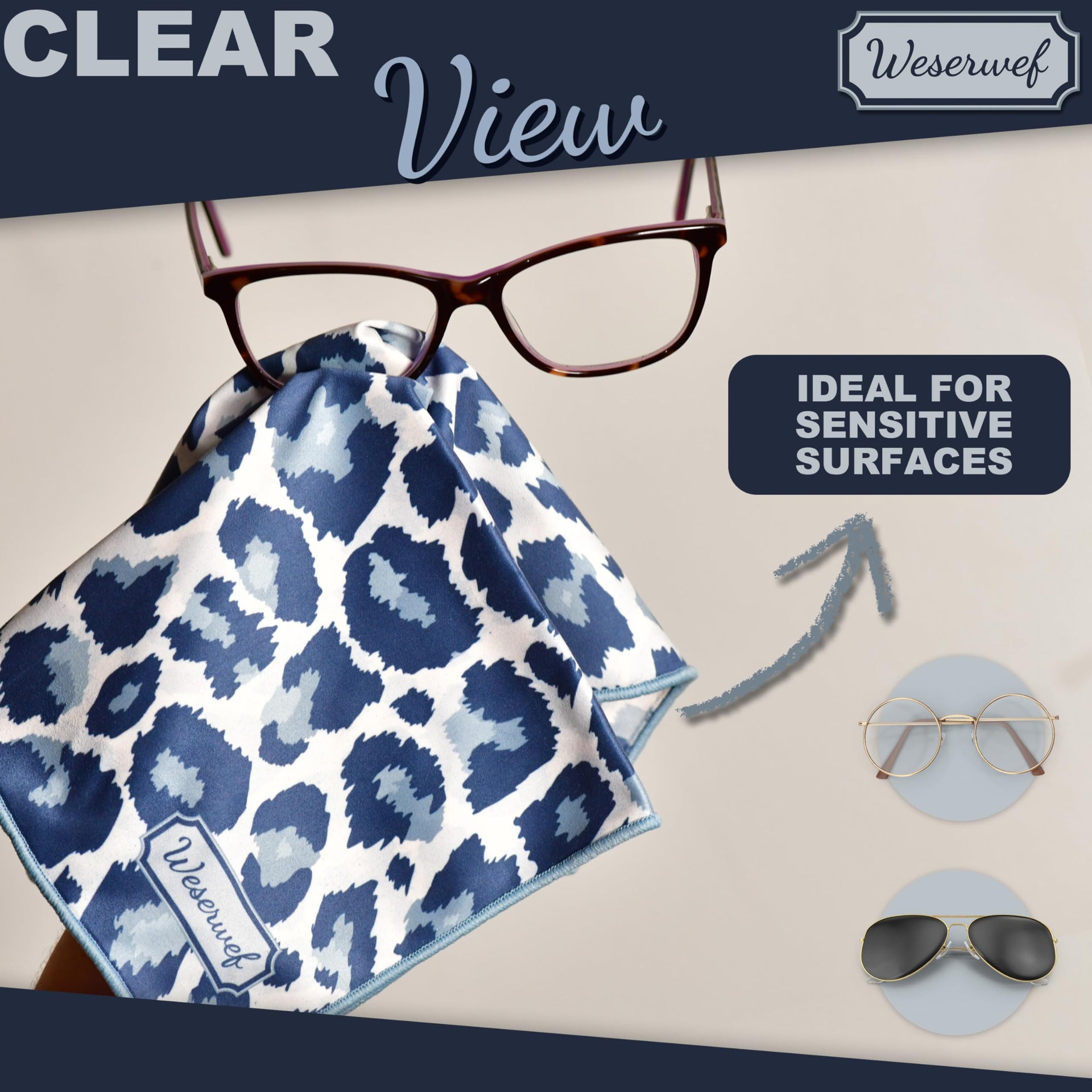 Design Microfiber Glasses Cleaning Cloth