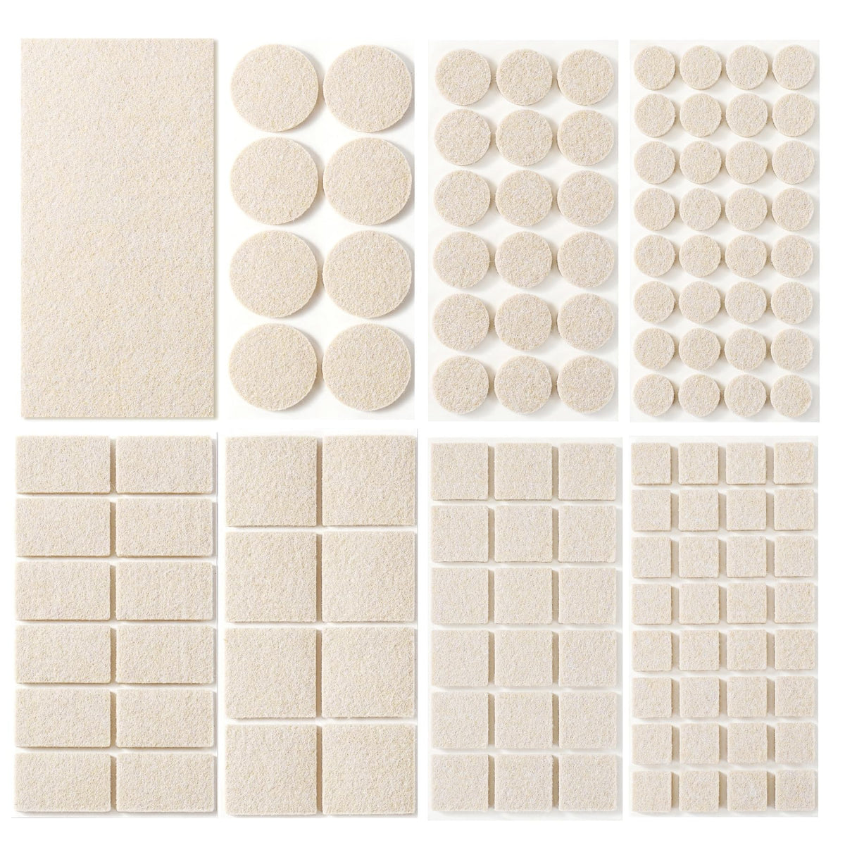 Felt Furniture Pads for Hardwood Floors 129 Piece (129 Count)