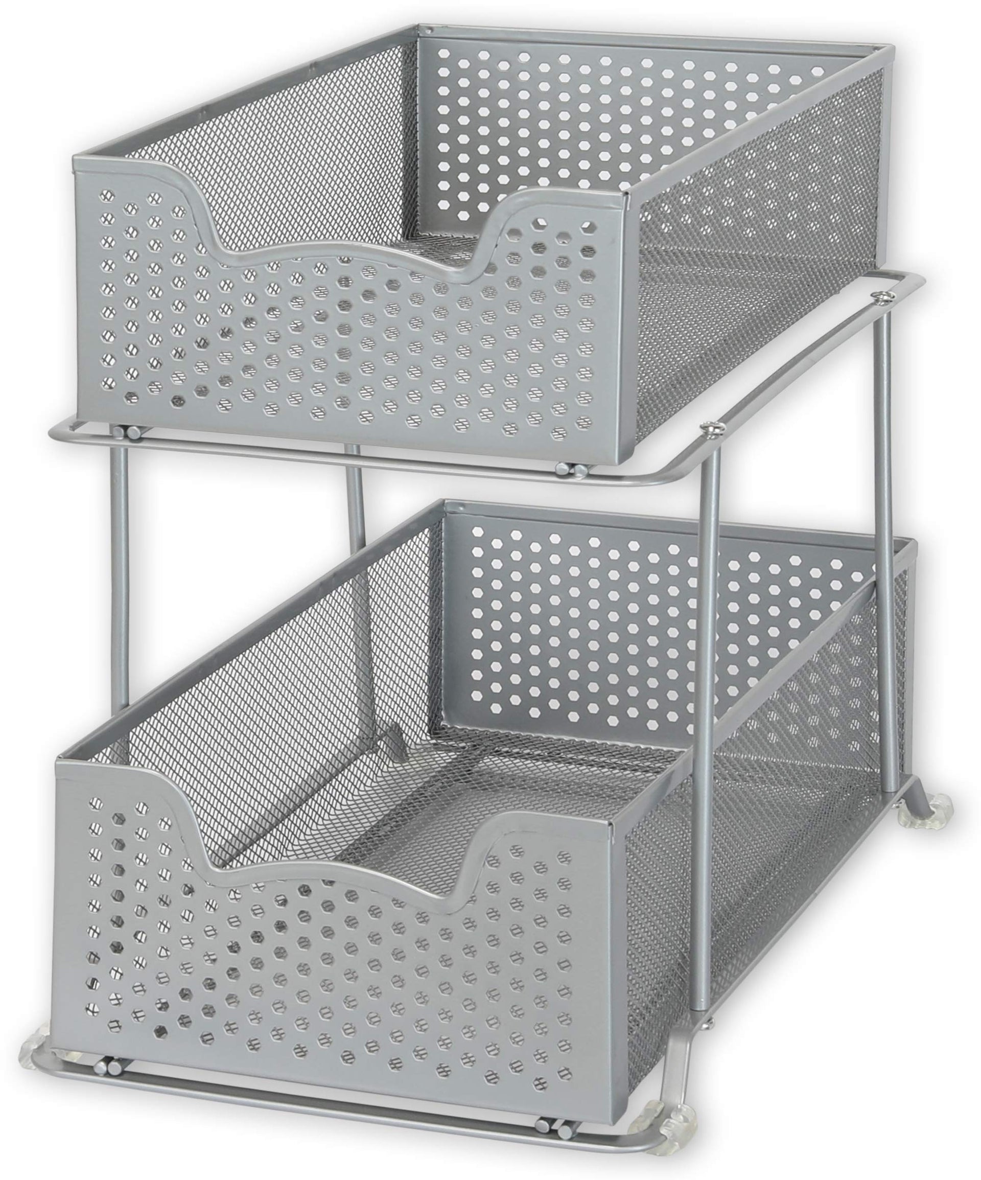 2 Tier Sliding Cabinet Basket Organizer Drawer (2 Count)