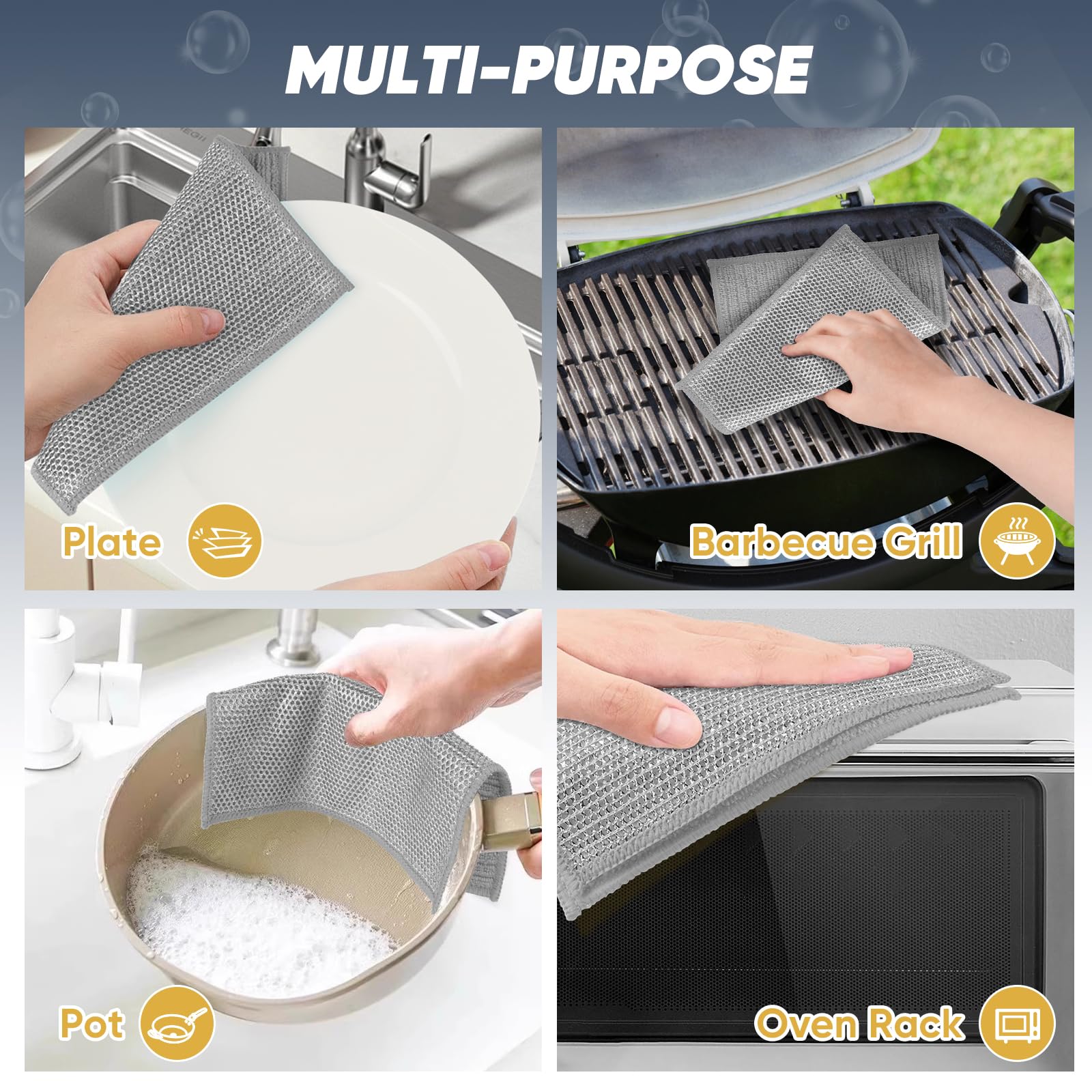 Dish Cloths 12 Pack Double (12 Count) - ModHome Supplies