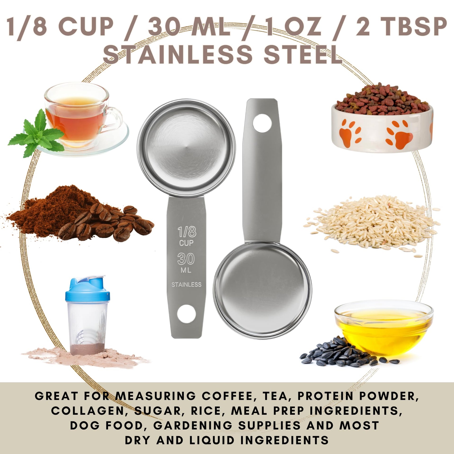 1 8 Cup Stainless Steel Measuring Cup
