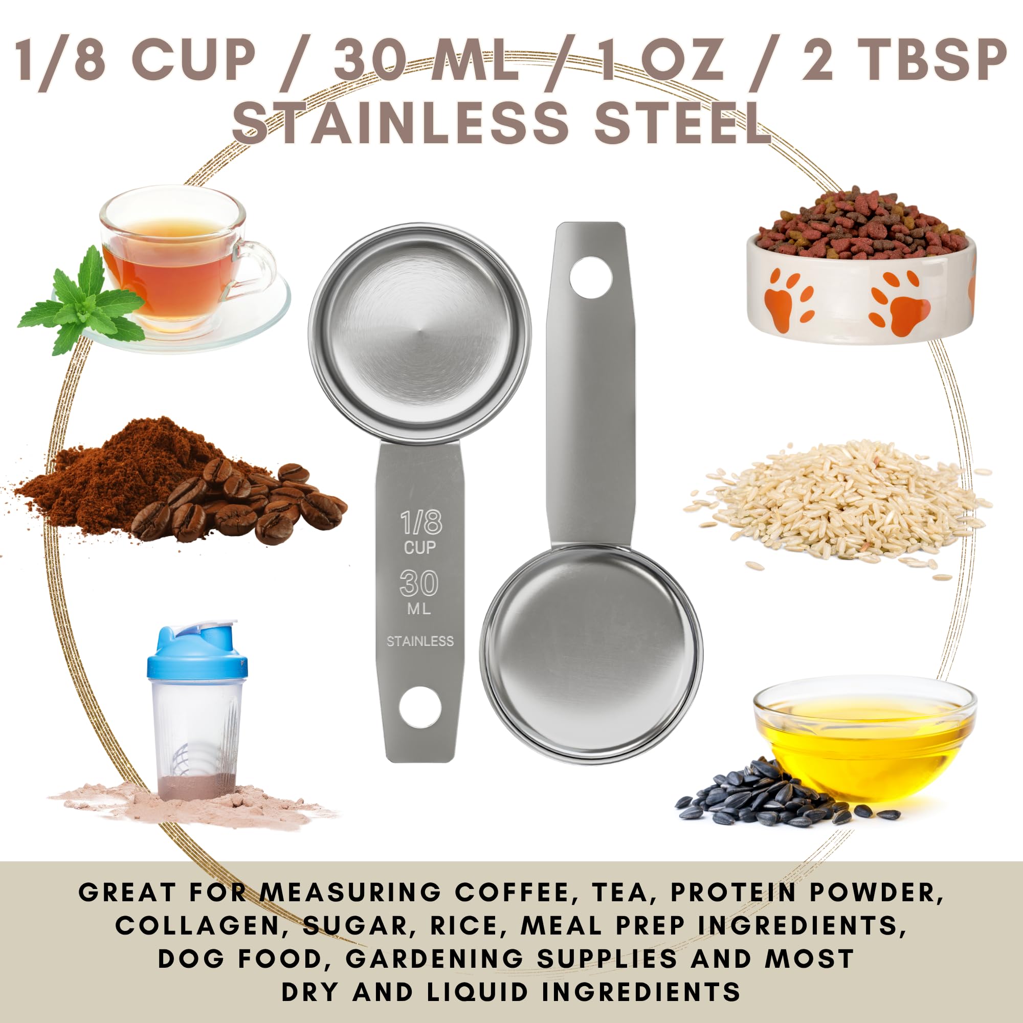 1 8 Cup Stainless Steel Measuring Cup