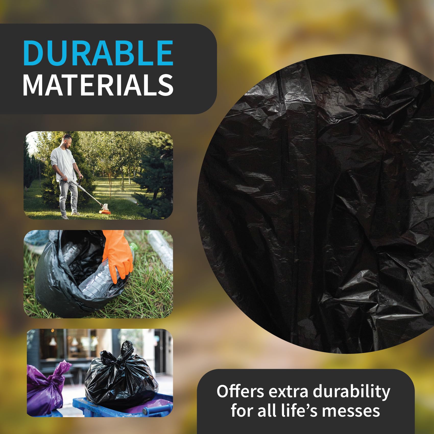 Black Garbage Bags