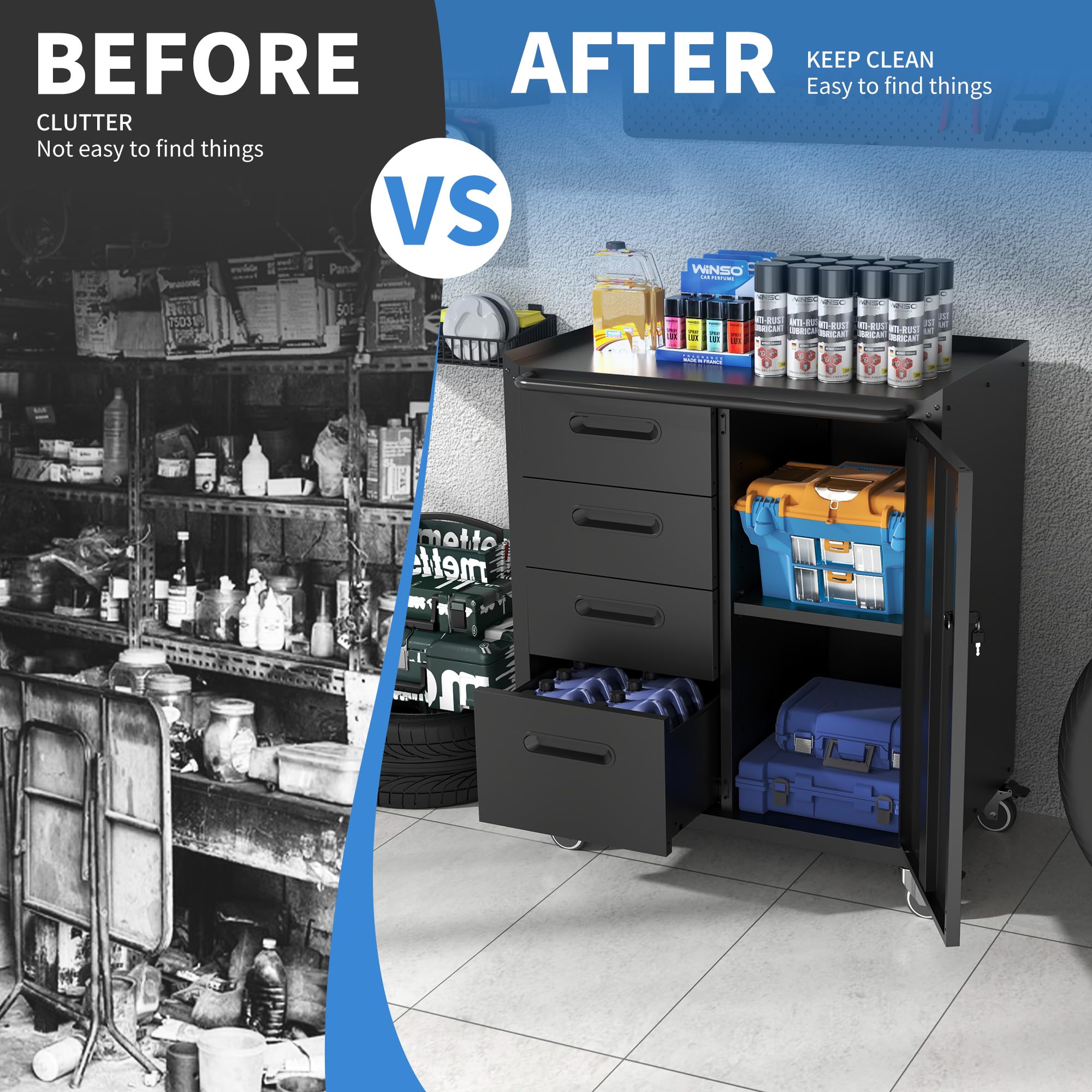 Metal Storage Cabinet for Garage