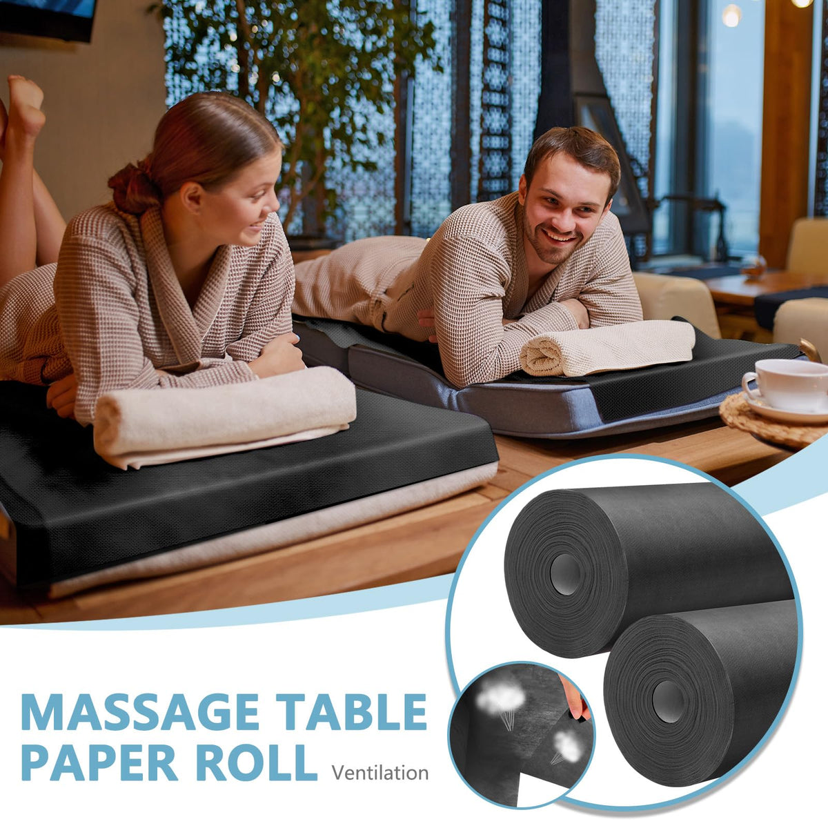 2 Rolls Disposable Massage Table Sheets (2 Count)