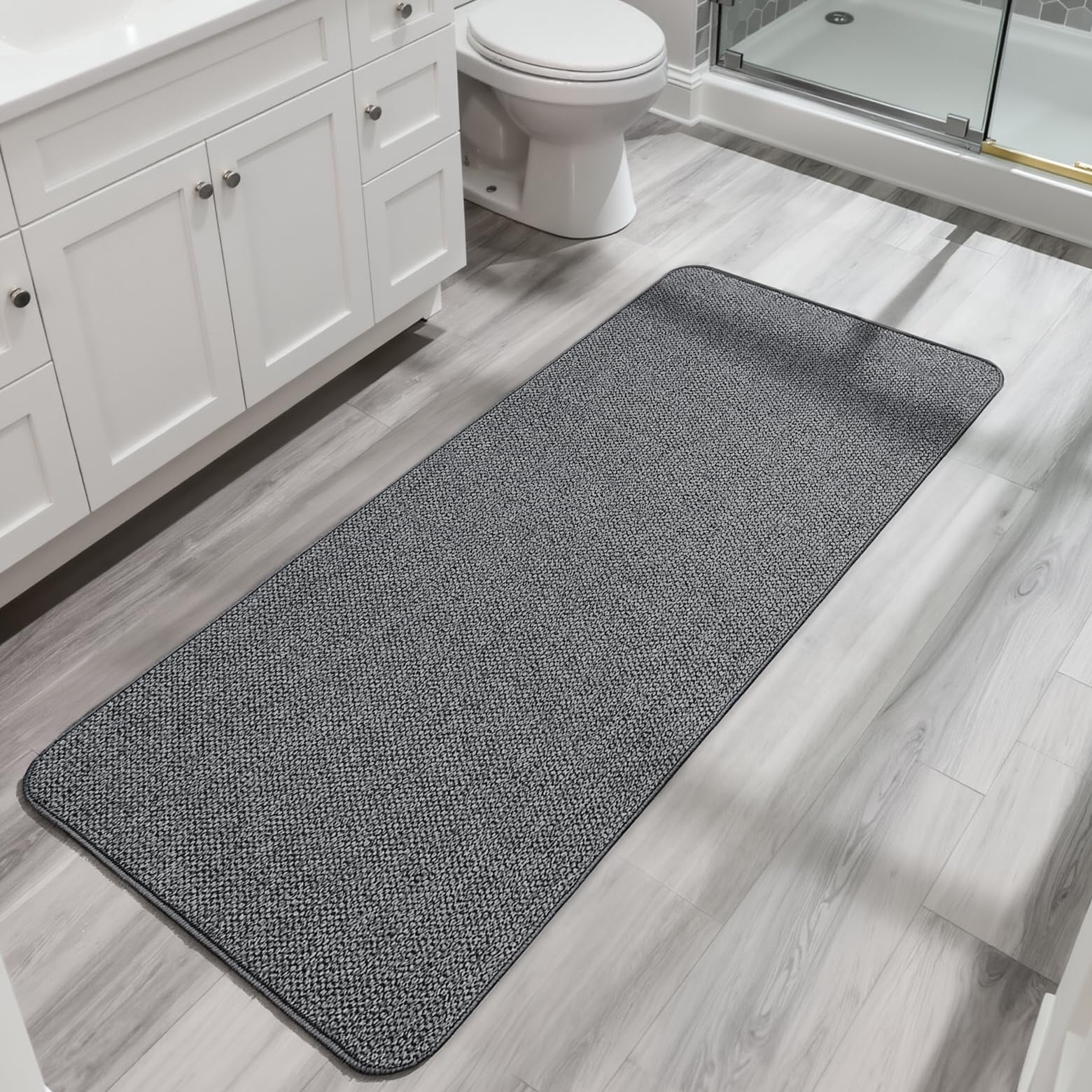 Bath Mat Ultra Thin Bathroom Runner Rugs (12 Sq Ft)