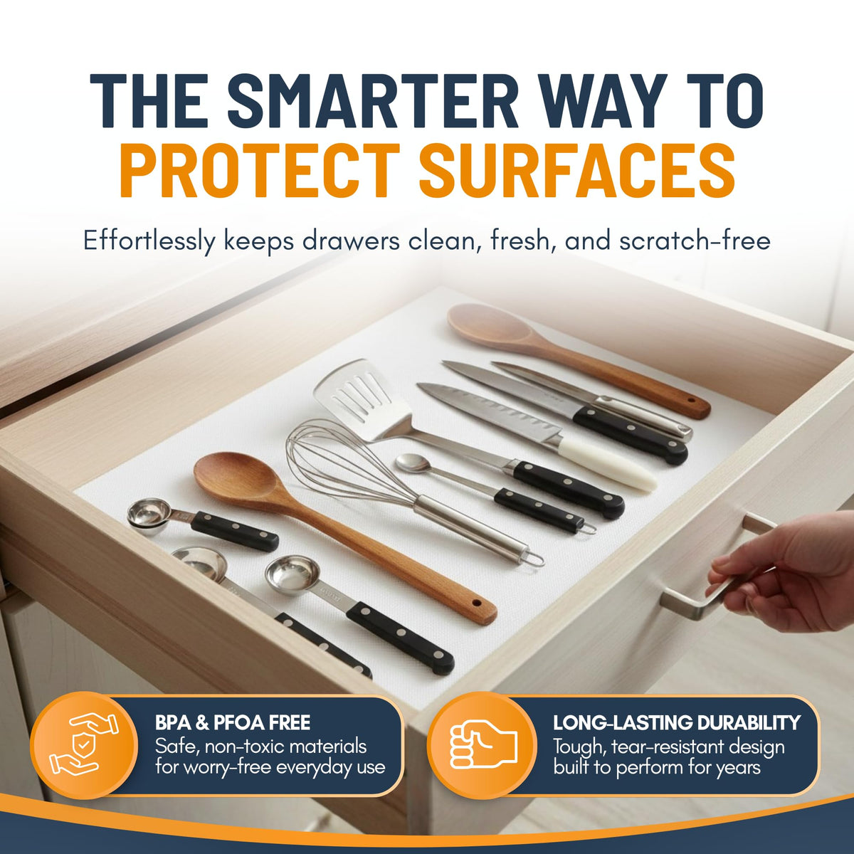 Shelf Liner Cabinet Liner for Shelves Non