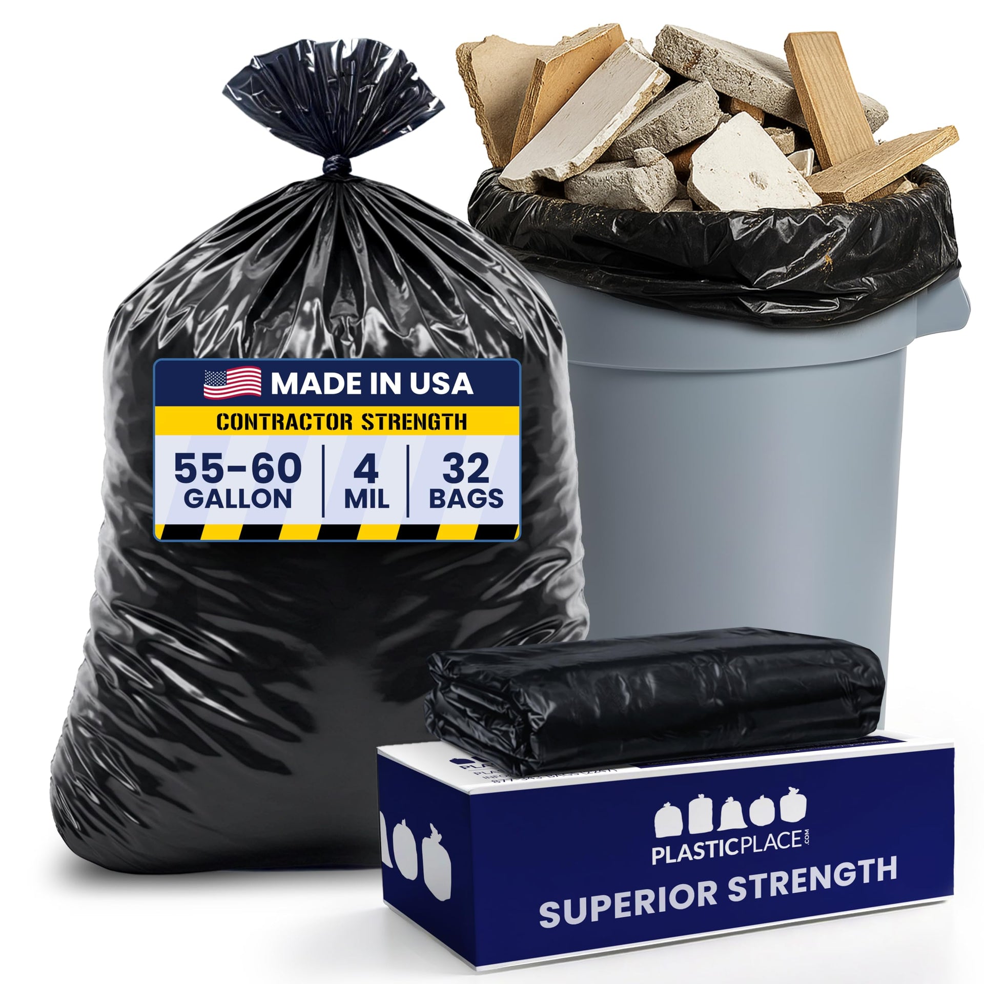 55 Gallon Contractor Bags (32 Count)