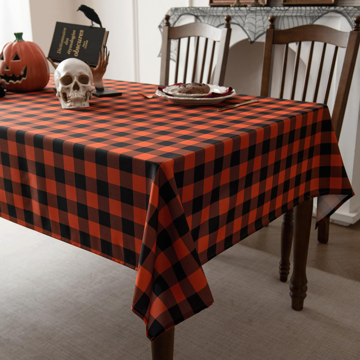 Gingham Plaid Tablecloth