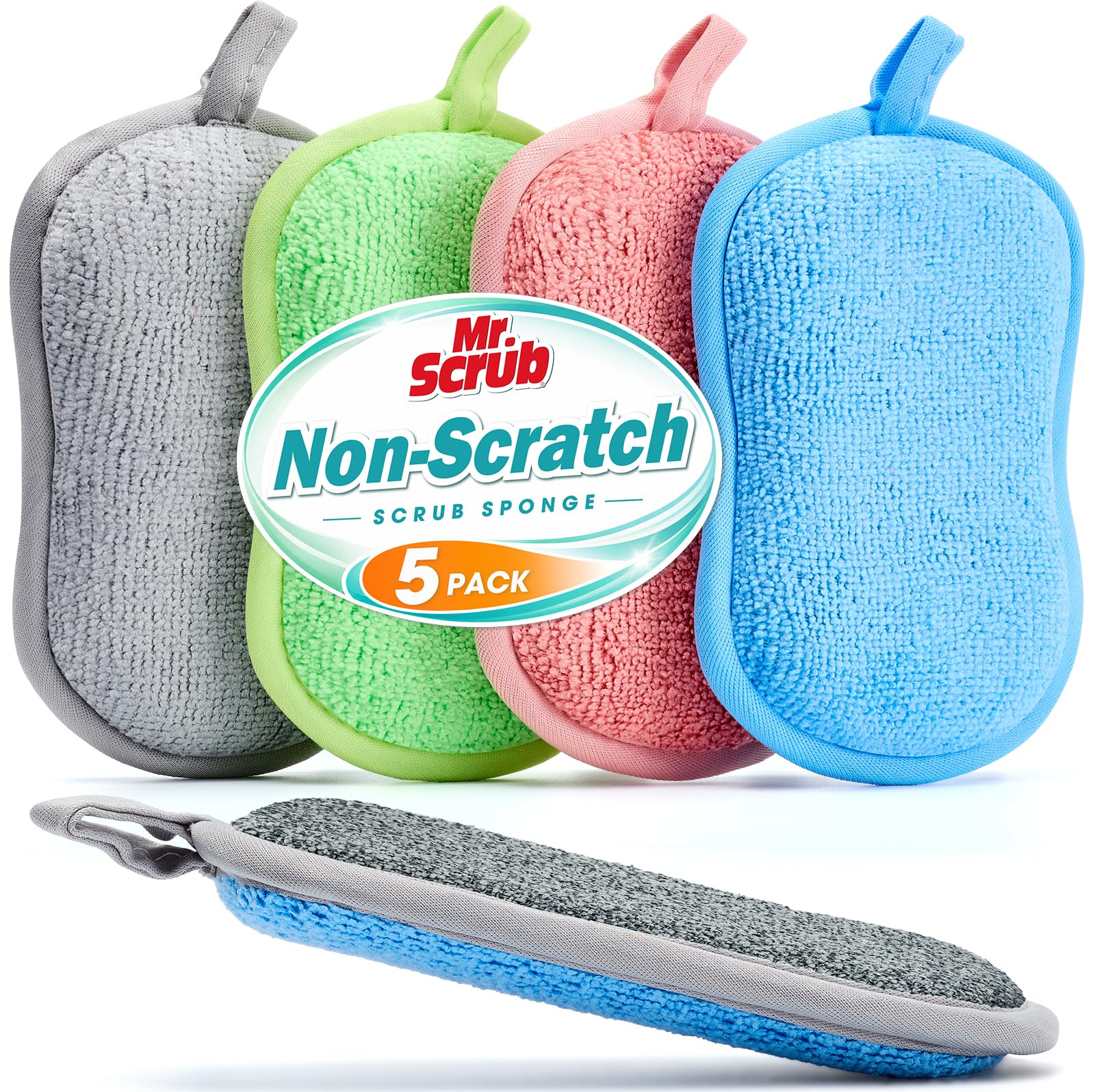 Sponges Kitchen Dish Sponge for Washing Dishes Cleaning Kitchen (5 Count)