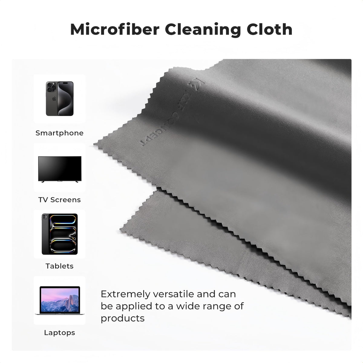 Extra Large Microfiber Cleaning Cloths X4 (4 Count)